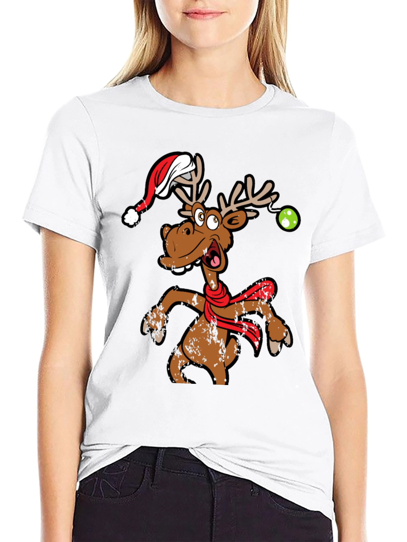 Funny Christmas Moose T-Shirt