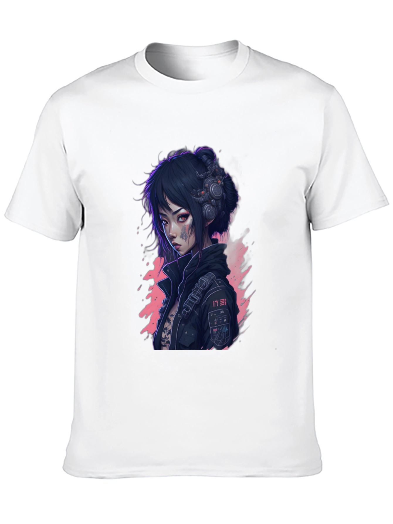 Cyberpunk Anime Girl T-Shirt - Unique Graphic Tee