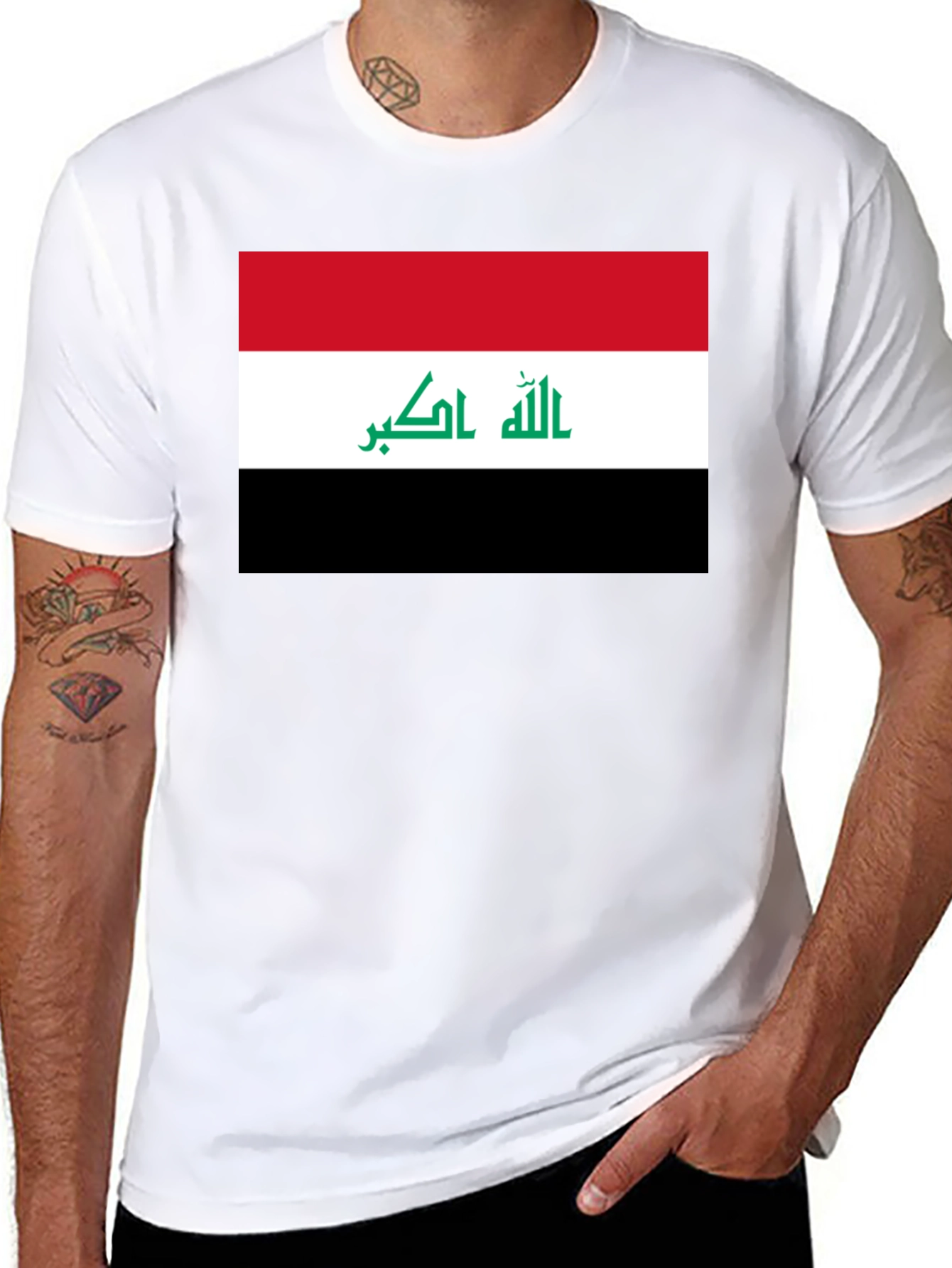 Iraq Flag T-Shirt Patriotic Pride