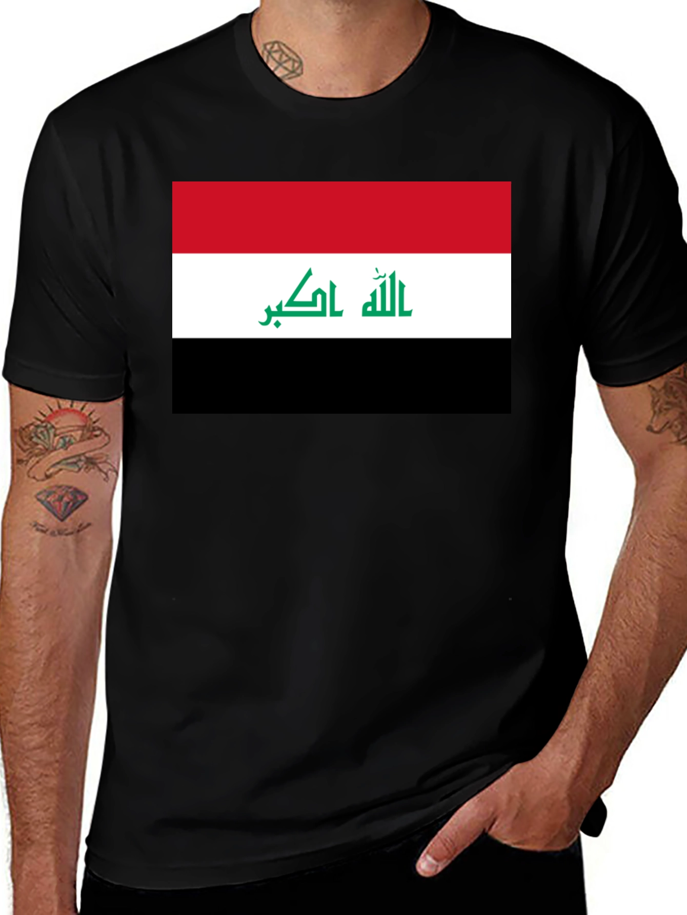 Iraq Flag T-Shirt Patriotic Pride