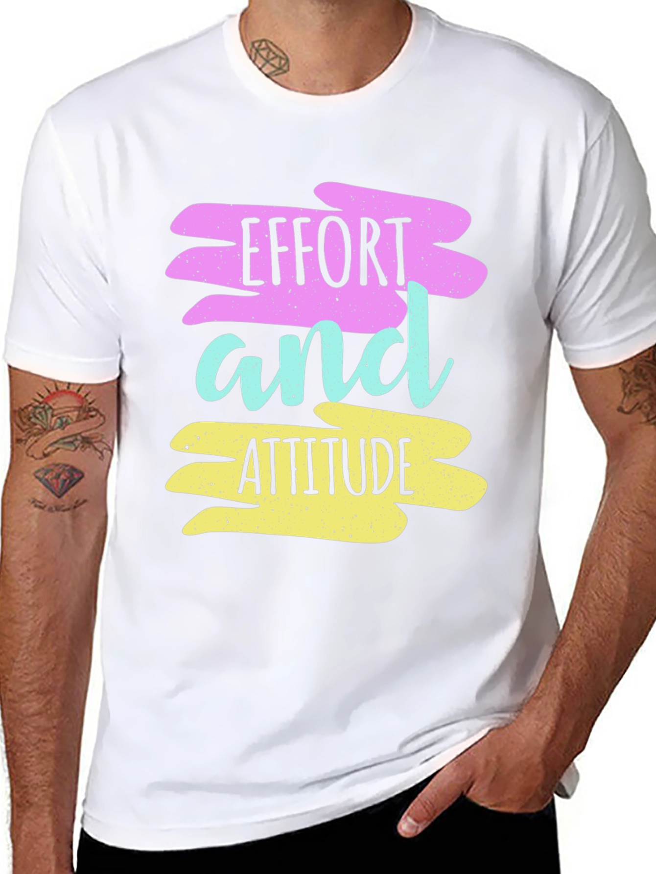 Effort and Attitude Graphic T-Shirt