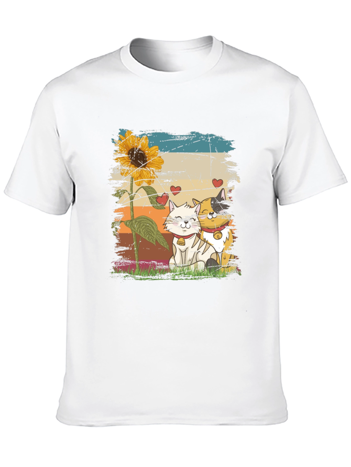Cats and Sunflower T-Shirt