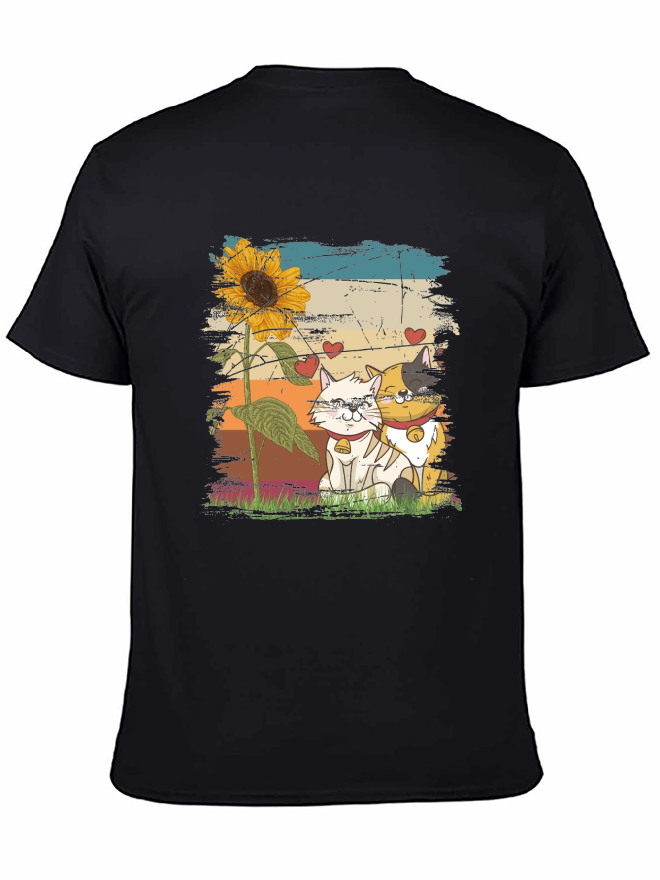 Cats and Sunflower T-Shirt