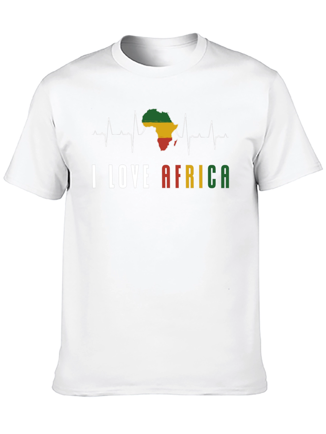 I Love Africa T-Shirt - Black Pride Tee