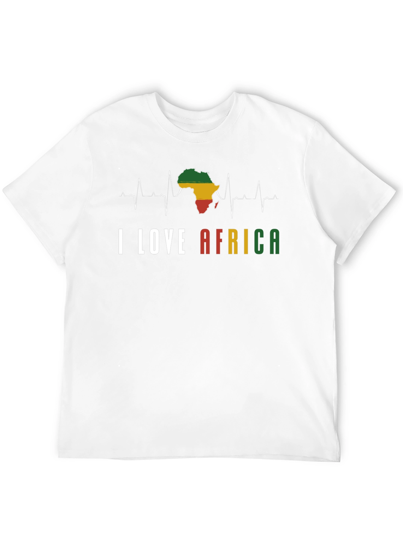 I Love Africa T-Shirt - Black Pride Tee