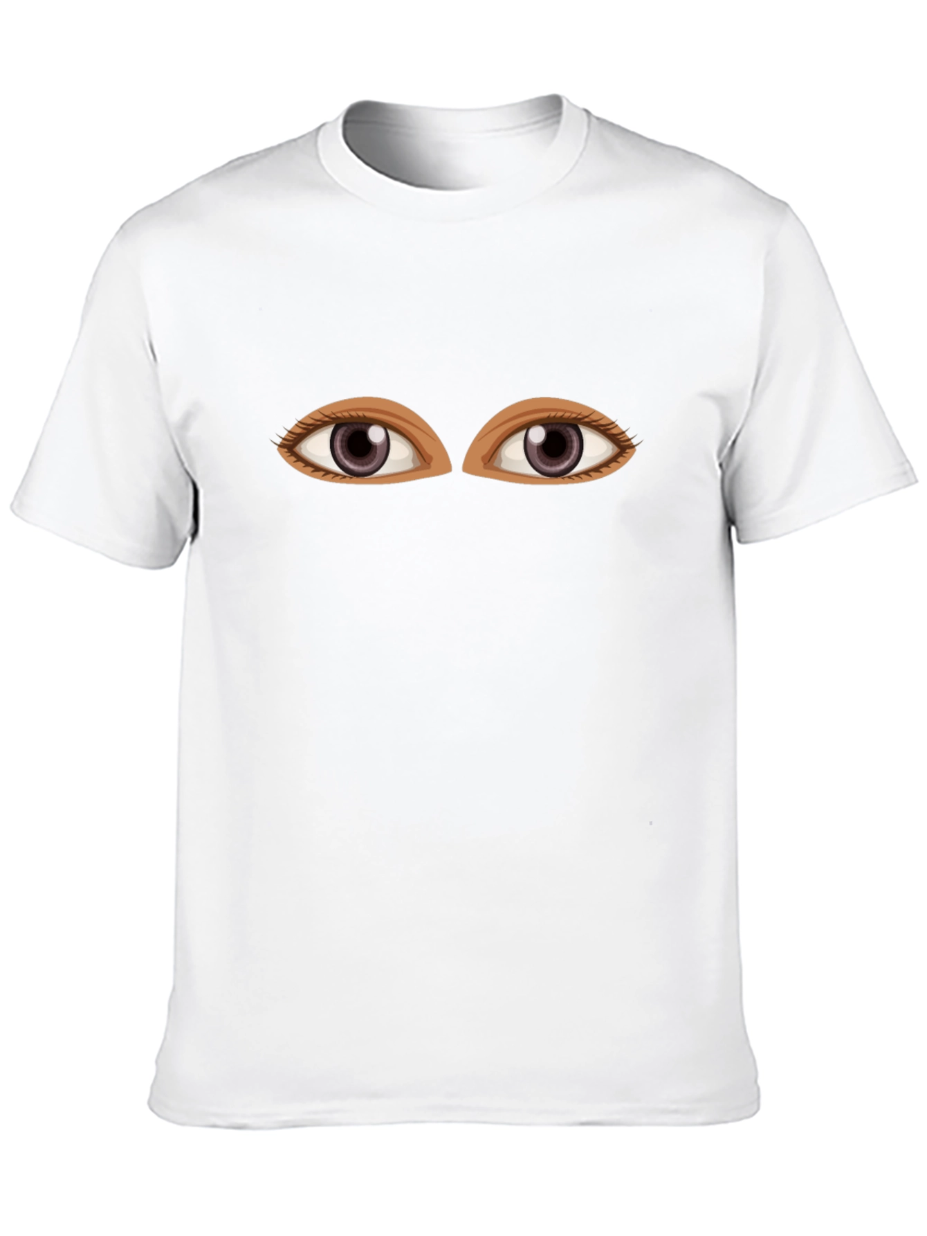 Eyes Graphic Tee - Black Cotton Comfort
