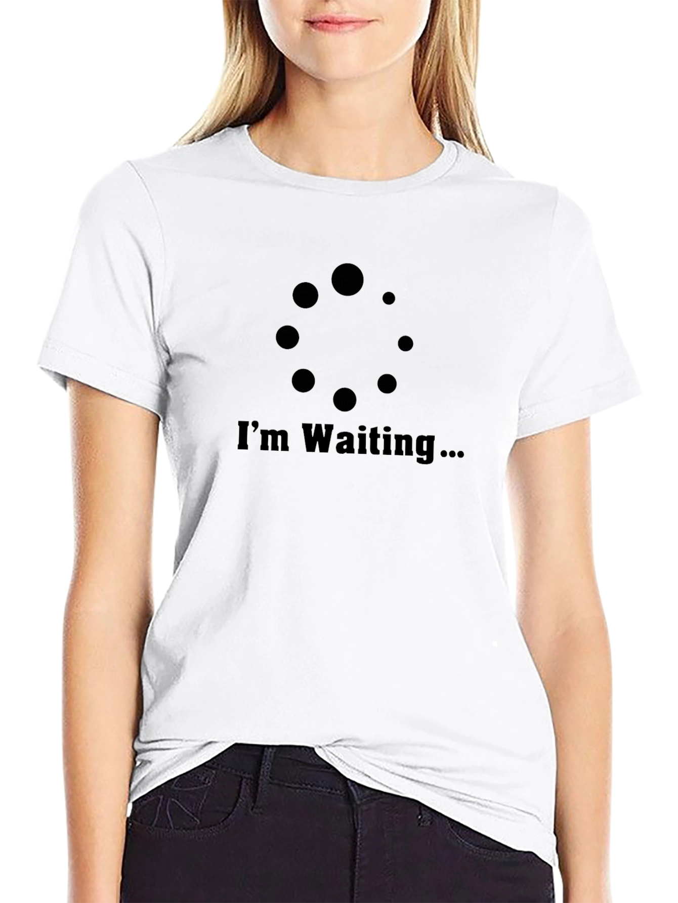 Im Waiting T-Shirt - Funny Computer Loading Graphic Tee