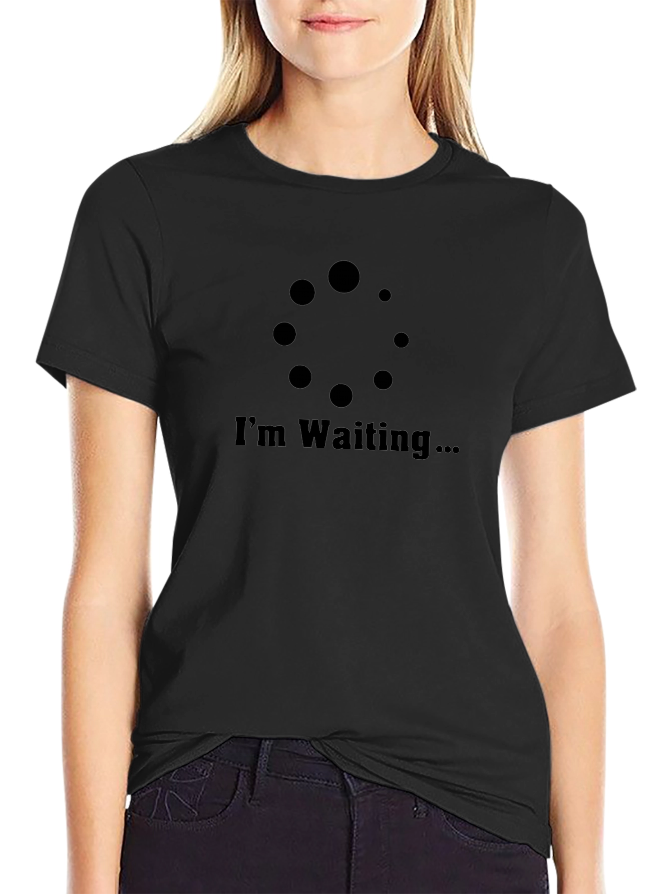 Im Waiting T-Shirt - Funny Computer Loading Graphic Tee