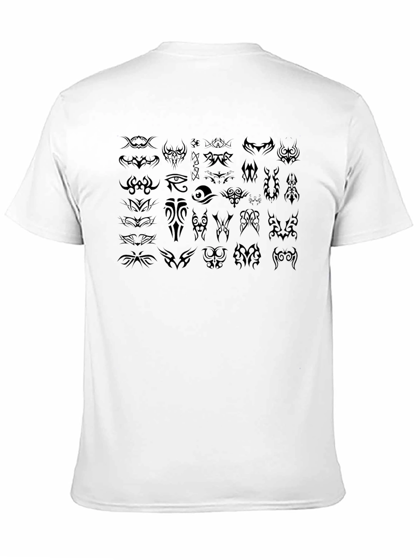 Tribal Tattoo Design Black T-Shirt