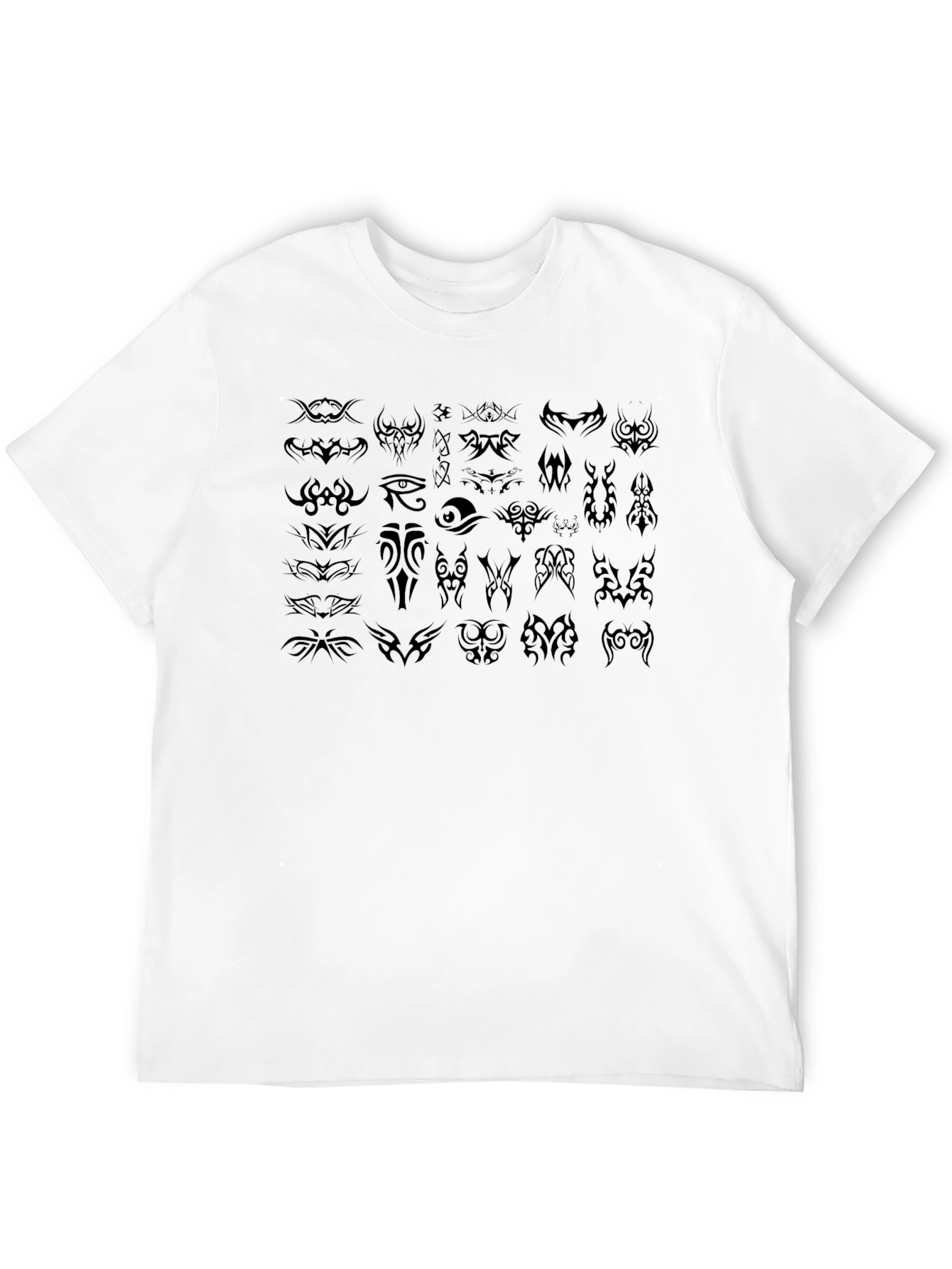 Tribal Tattoo Design Black T-Shirt