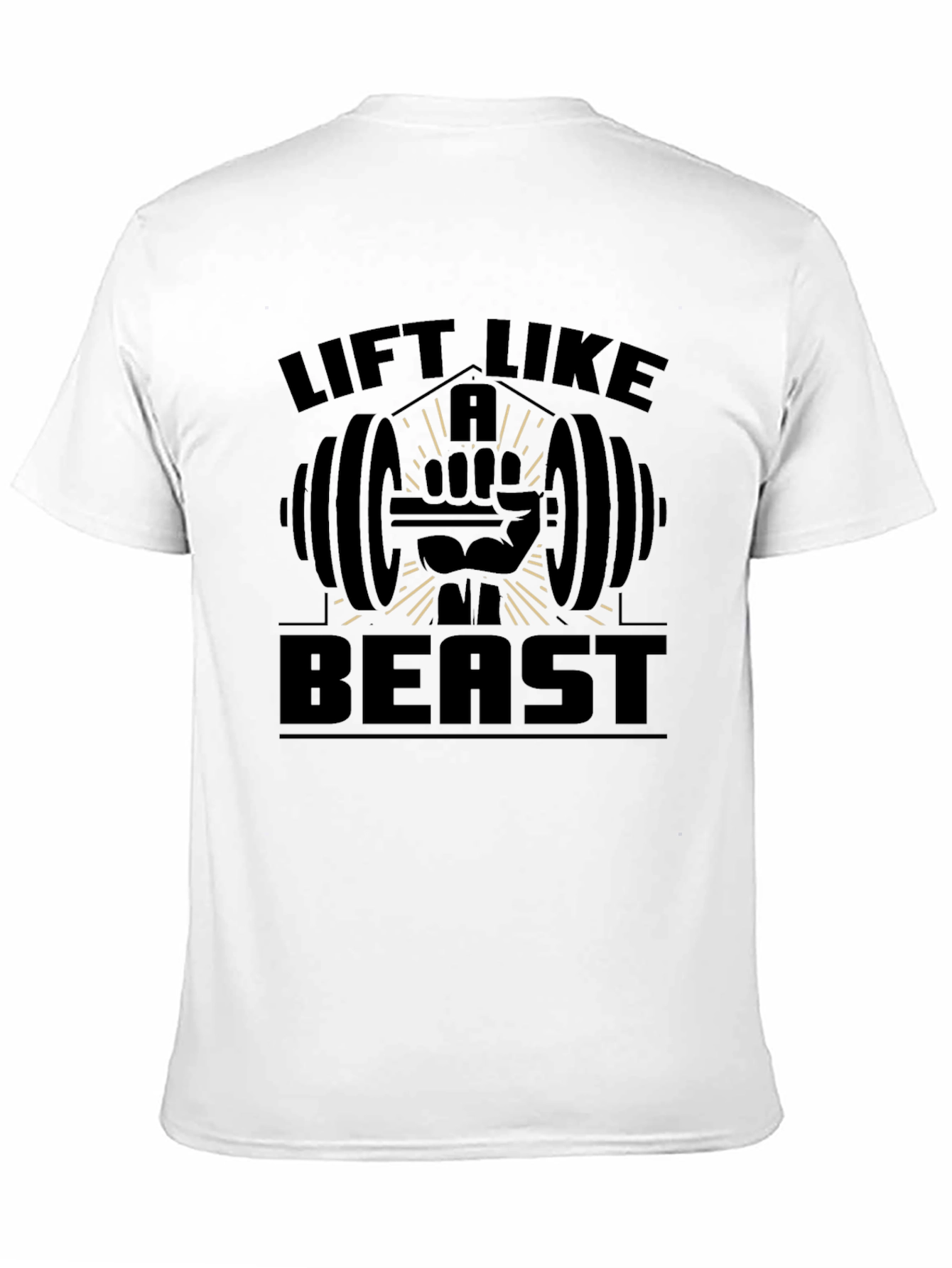 Lift Like A Beast Black T-Shirt Gym Workout