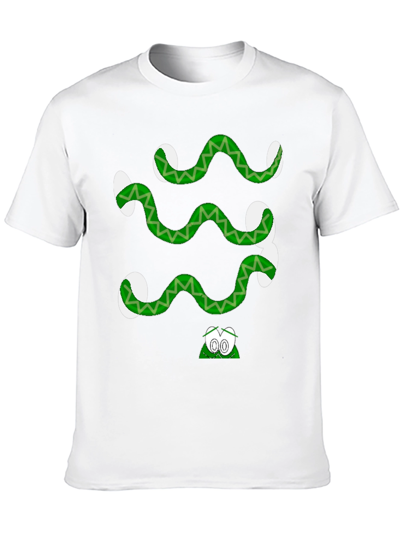 Cartoon Snake Graphic Tee - Quirky Style