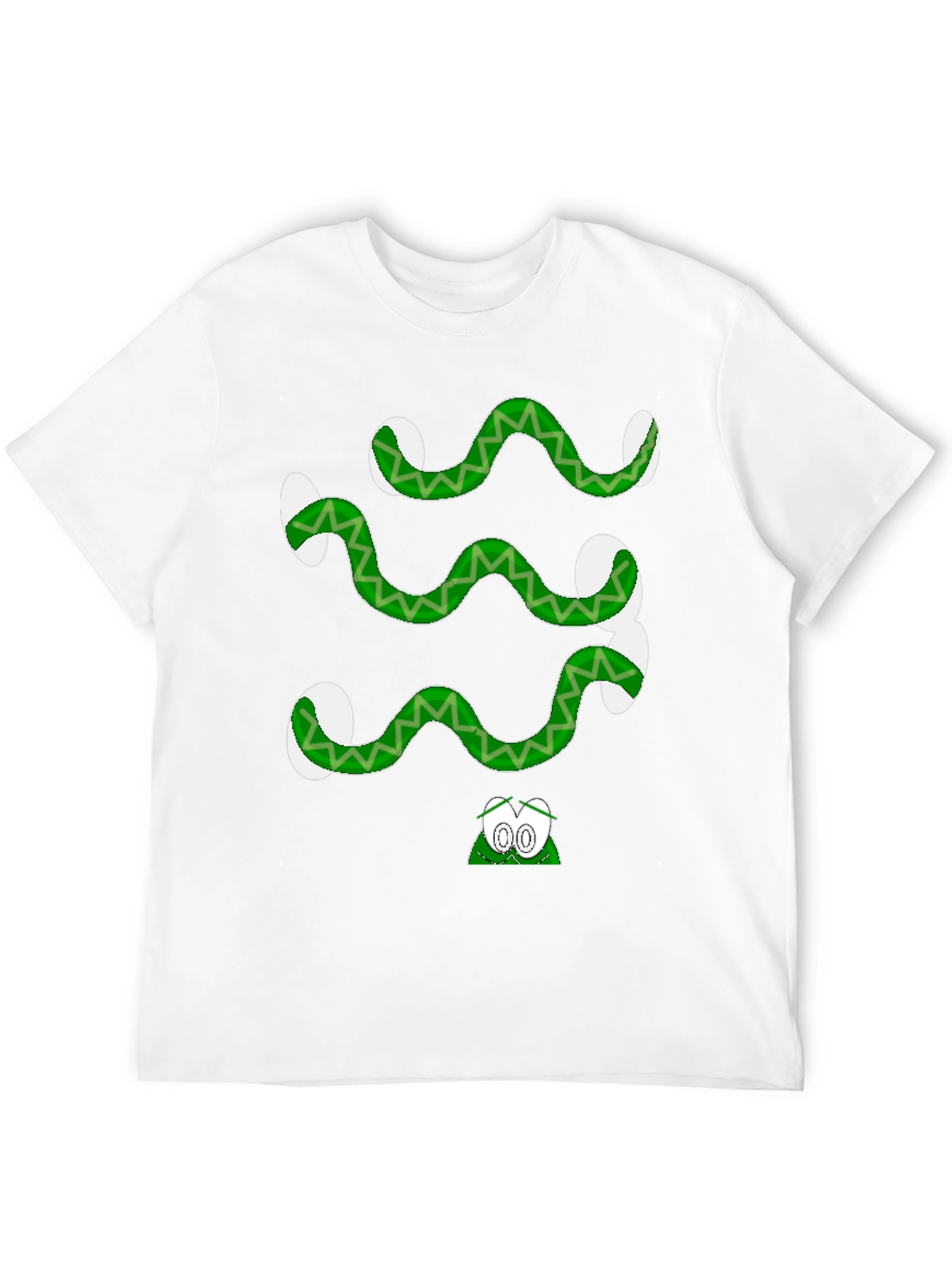 Cartoon Snake Graphic Tee - Quirky Style