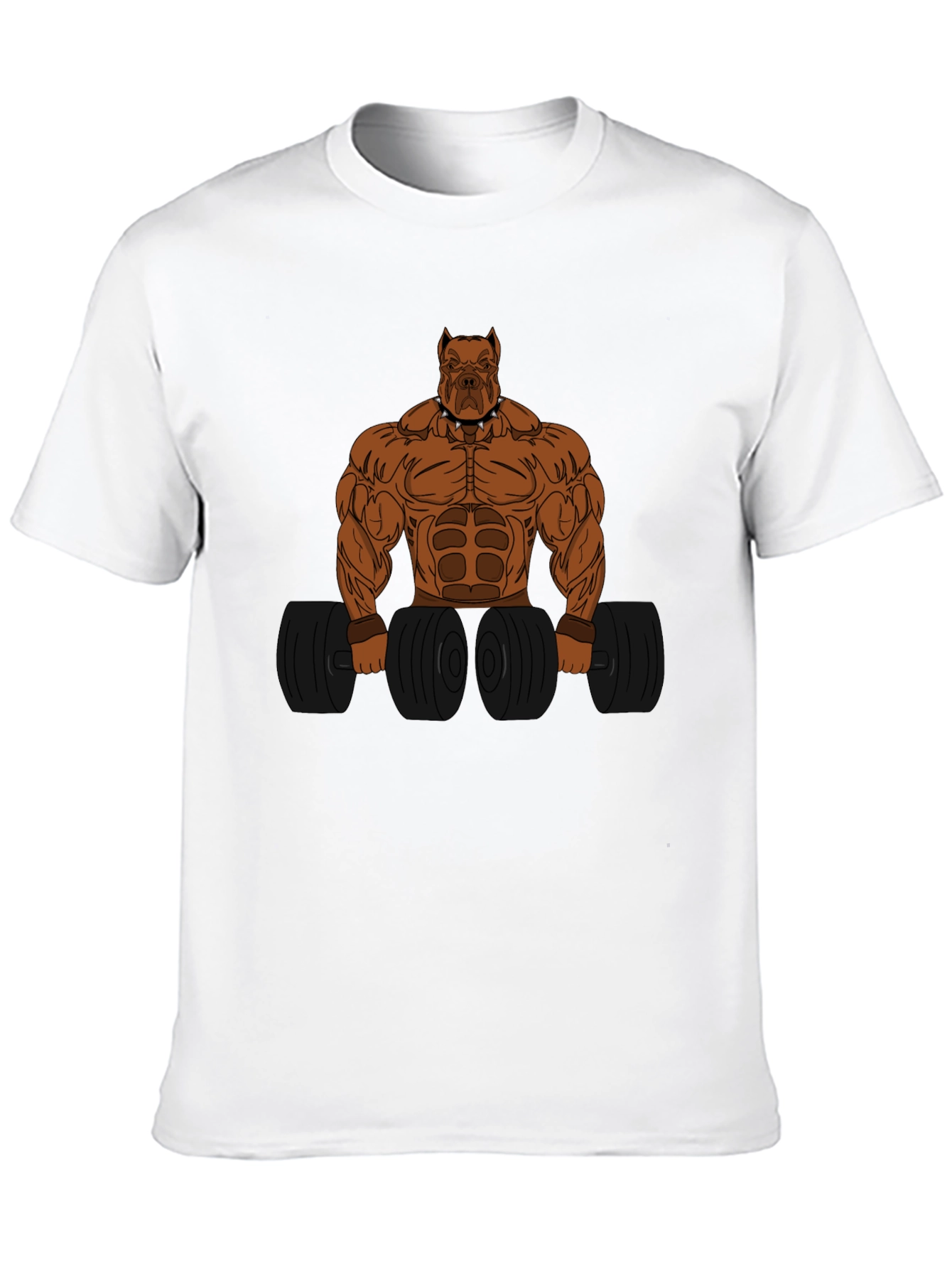 Bodybuilding Dog Graphic Tee - Workout Motivation Shirt