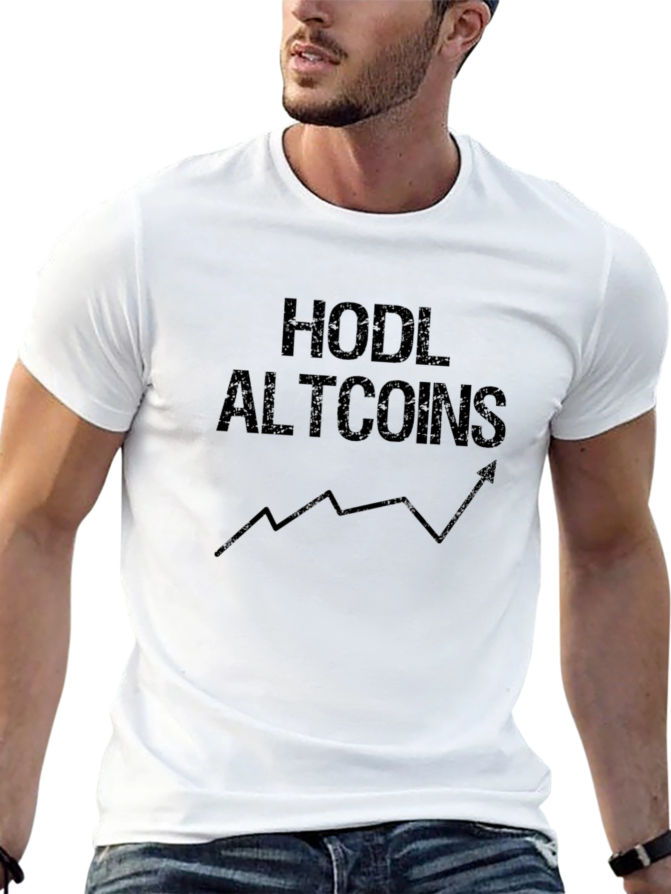 HODL Altcoins Crypto Black Tee