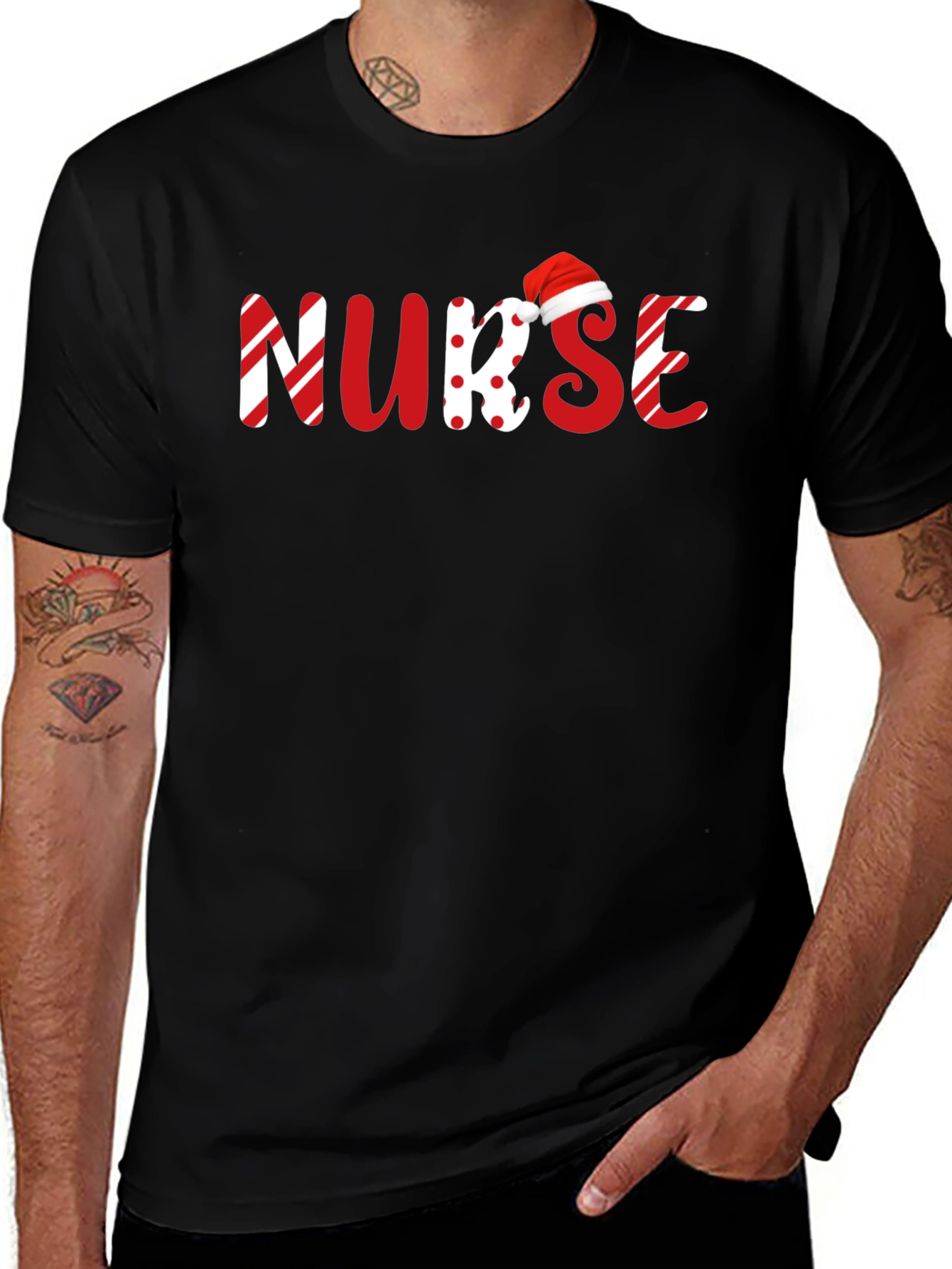 Nurse Christmas Themed T-Shirt