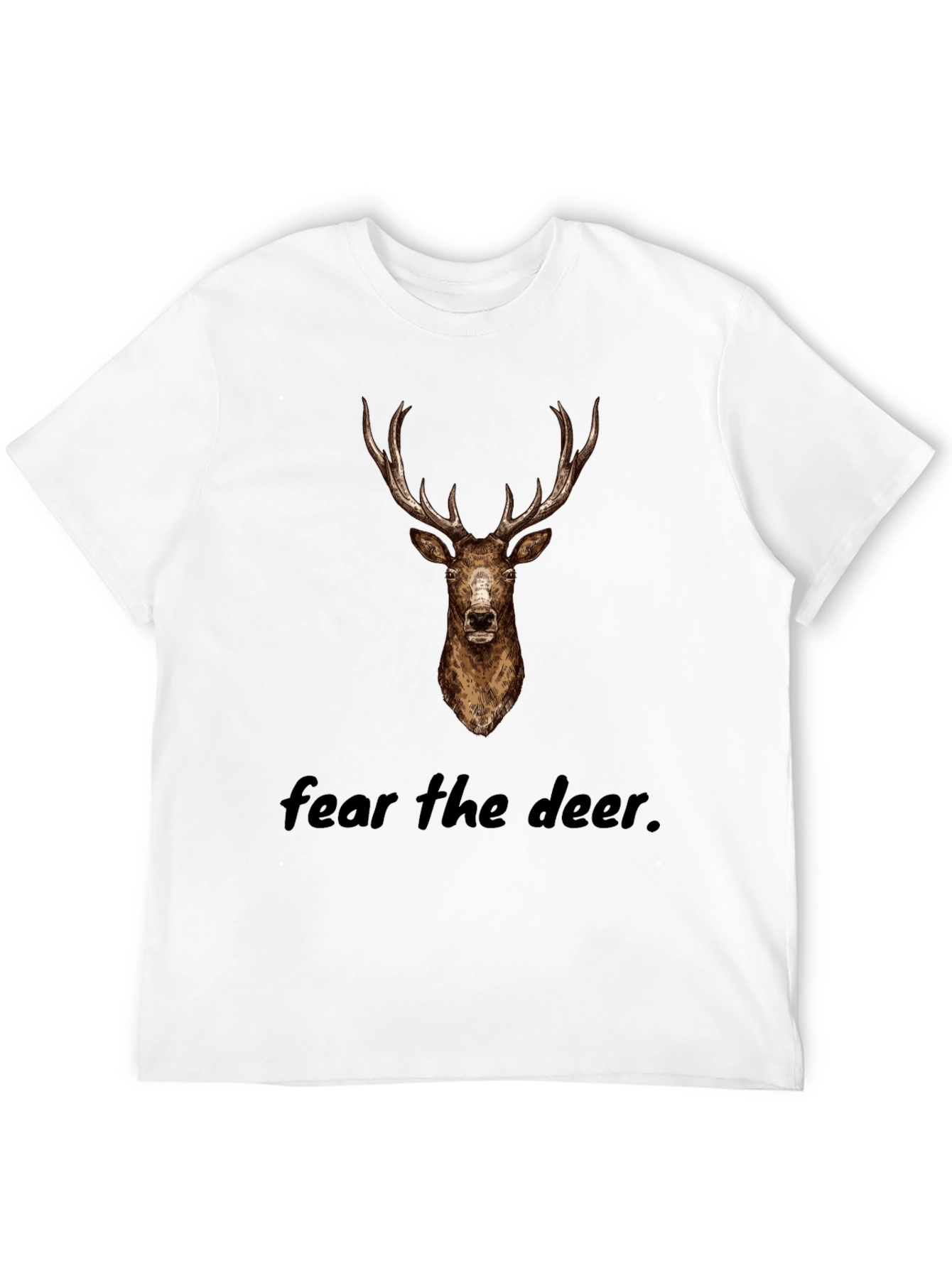 Fear The Deer Black Graphic Tee