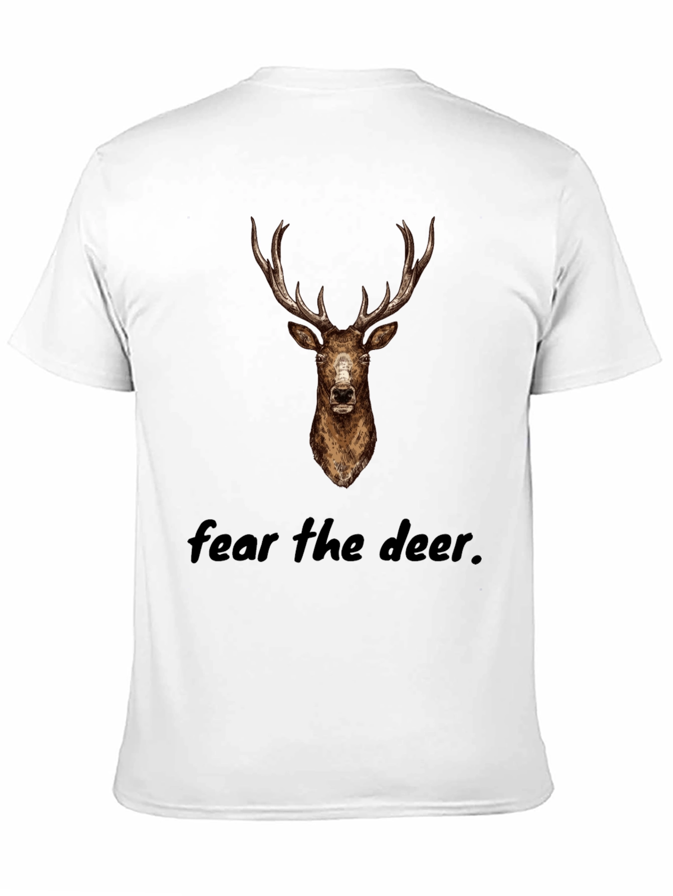 Fear The Deer Black Graphic Tee