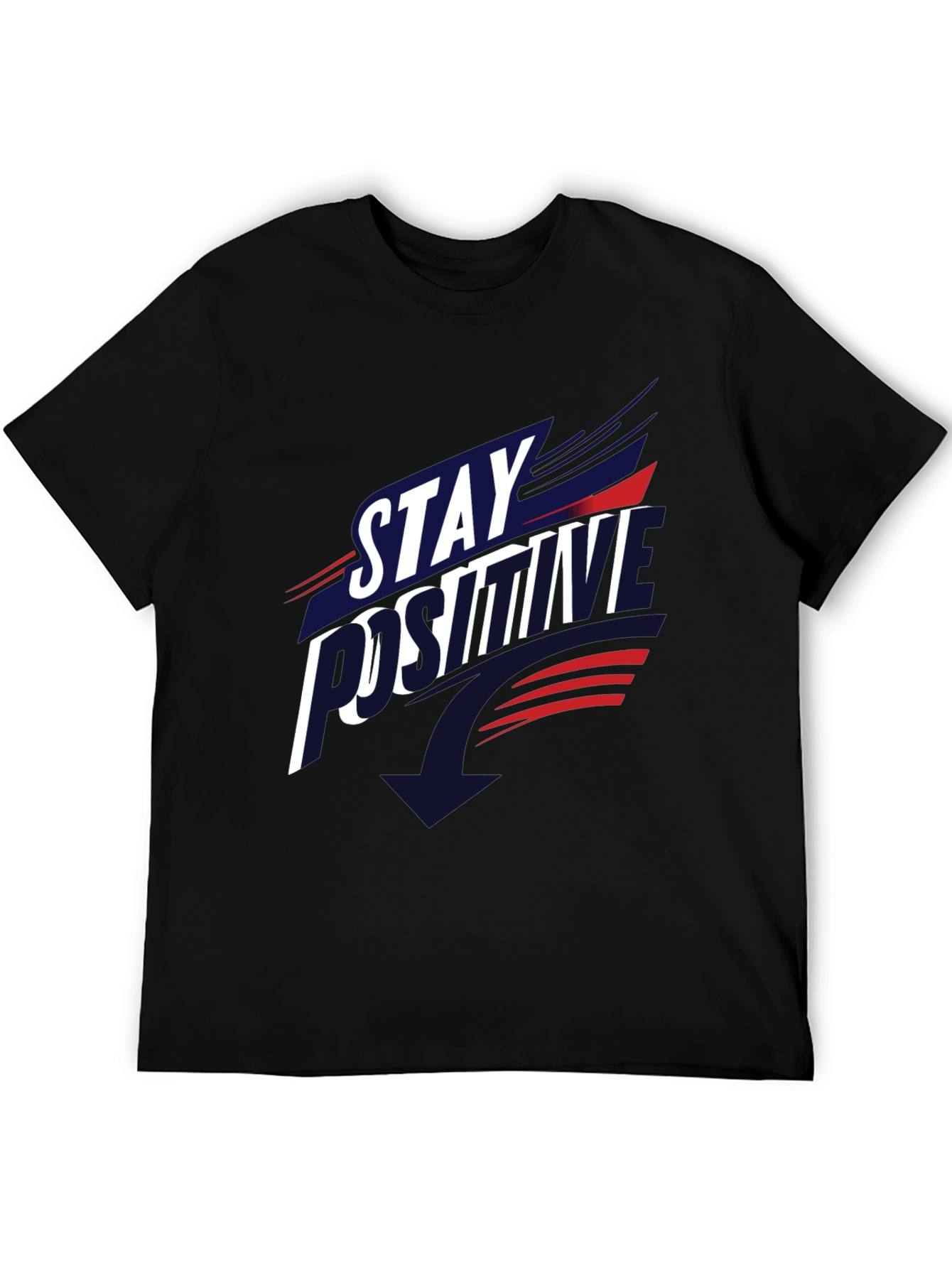 Stay Positive Graphic T-Shirt - Casual Comfort