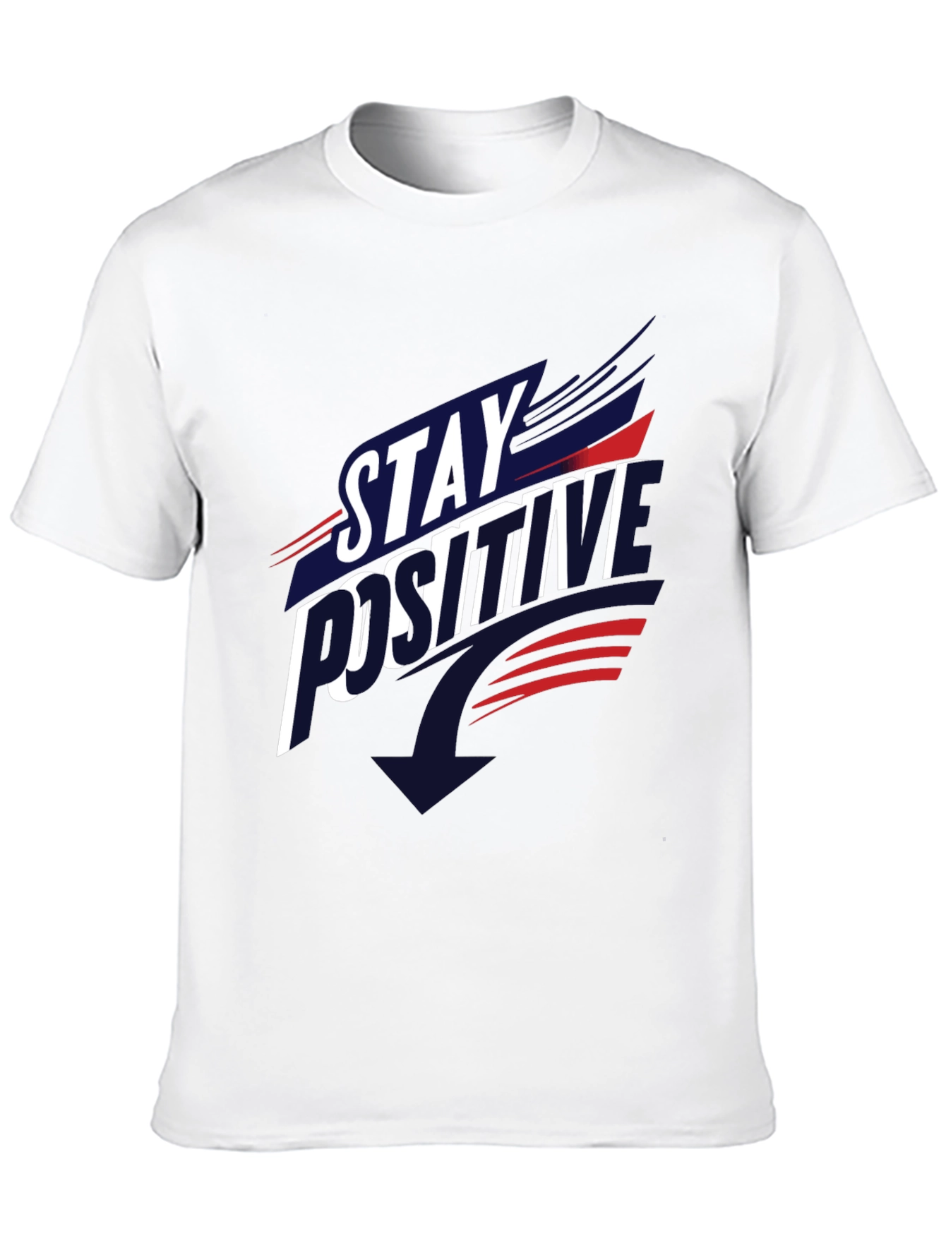 Stay Positive Graphic T-Shirt - Casual Comfort