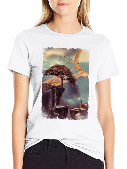 Dreamscape Tree Black Graphic Tee
