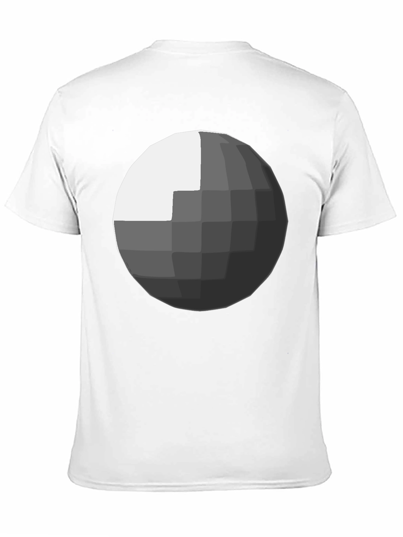 Geometric Sphere Graphic Black T-Shirt