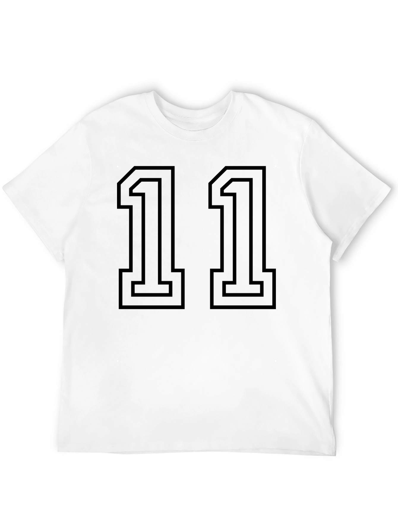 Black Number 11 Graphic T-Shirt