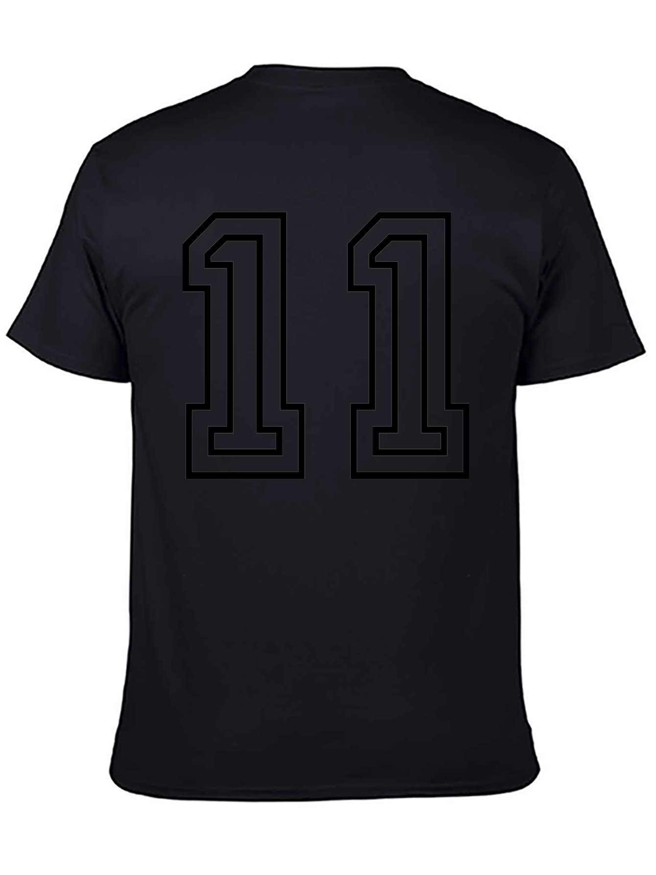Black Number 11 Graphic T-Shirt