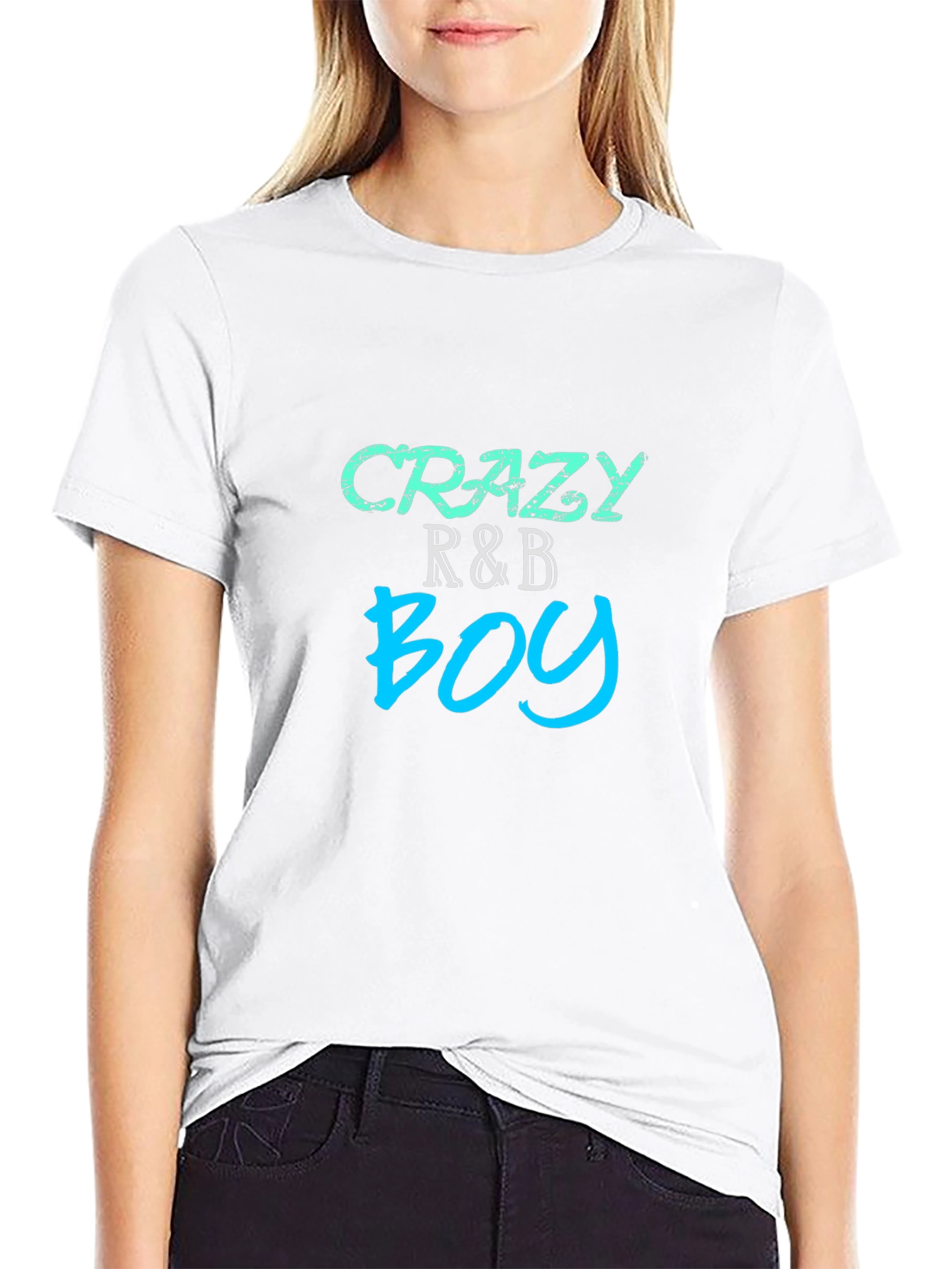 Crazy R&B Boy Black Graphic T-Shirt