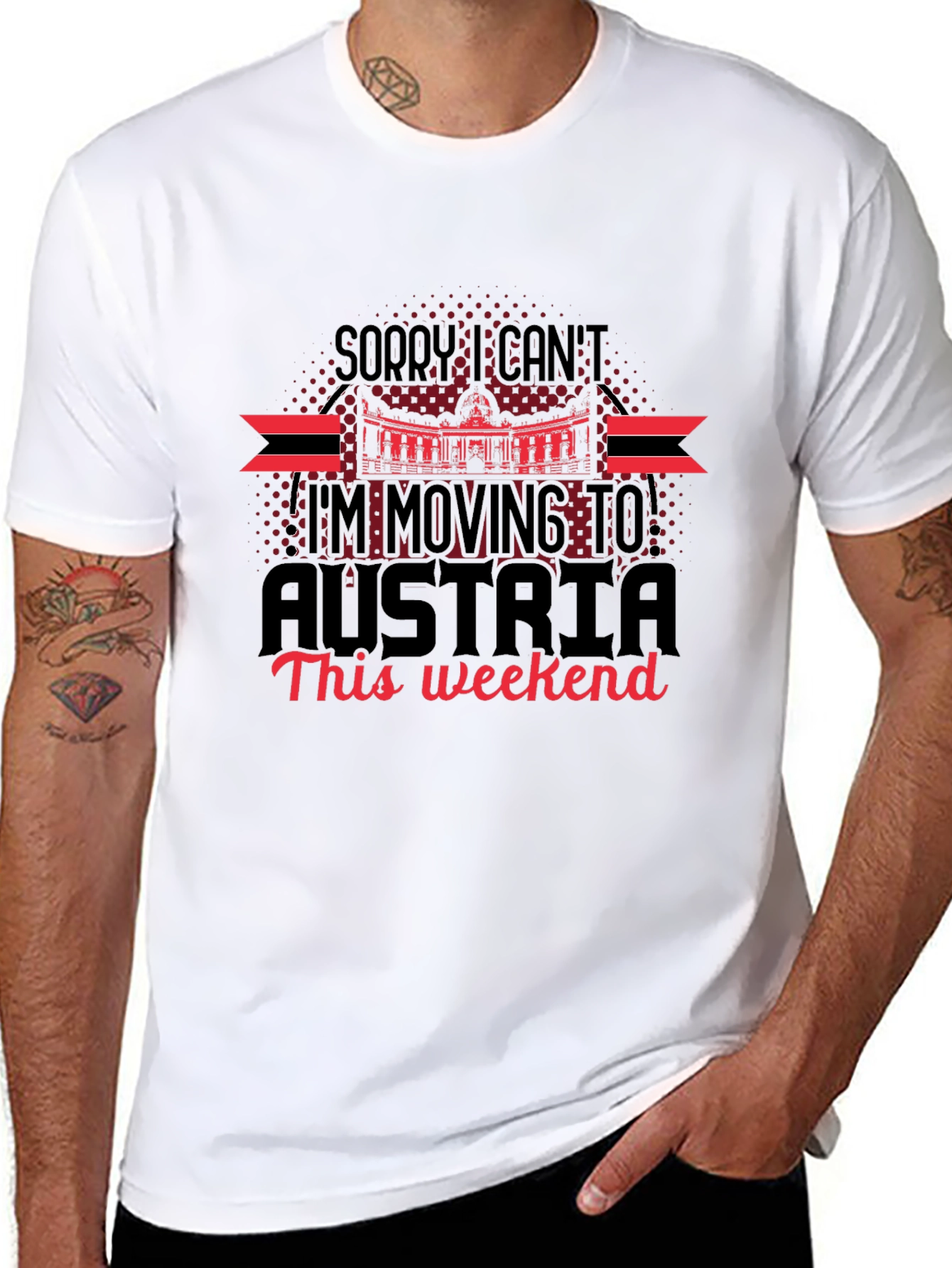 Moving to Austria T-Shirt | Humorous Graphic Tee