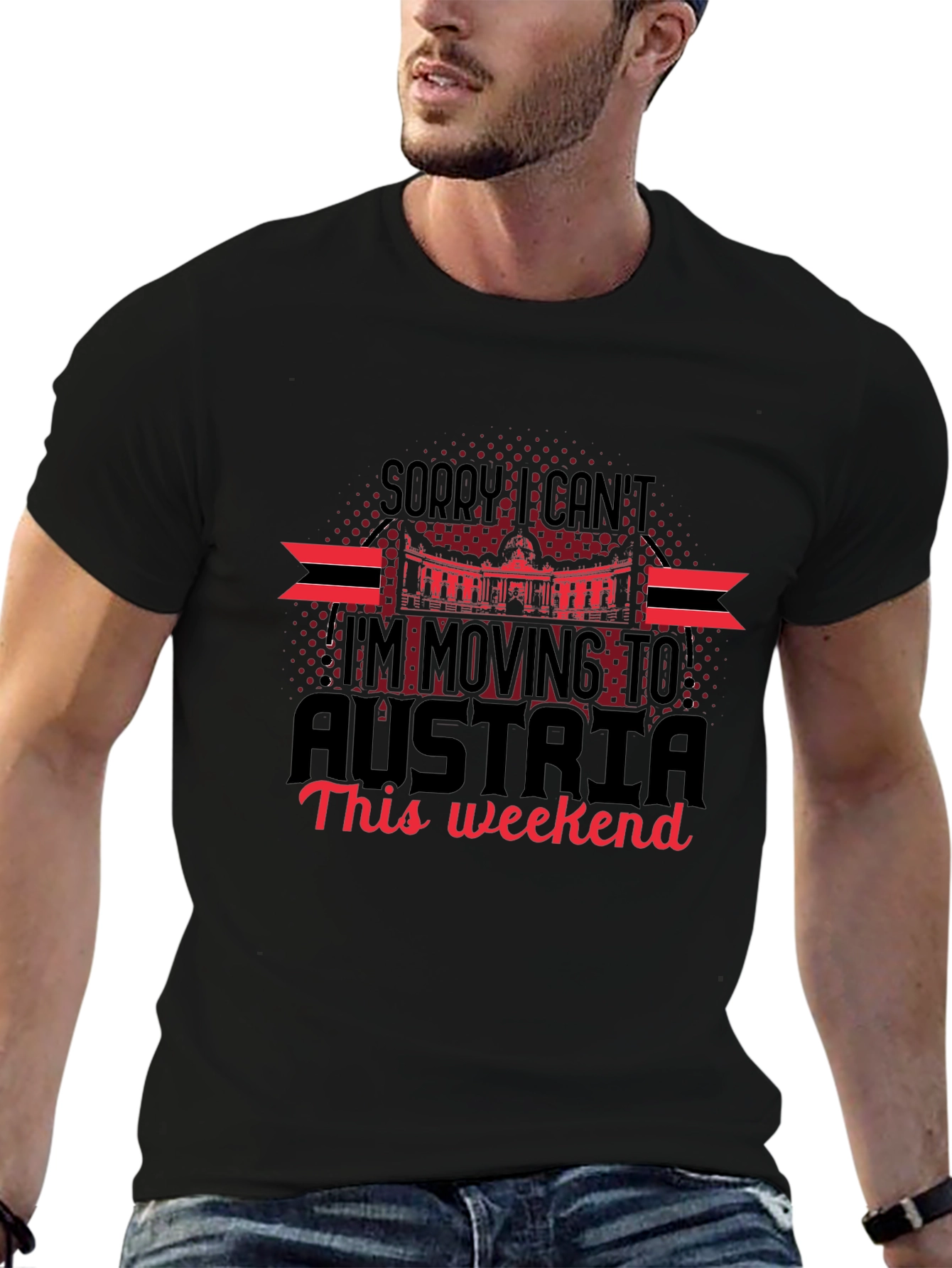Moving to Austria T-Shirt | Humorous Graphic Tee