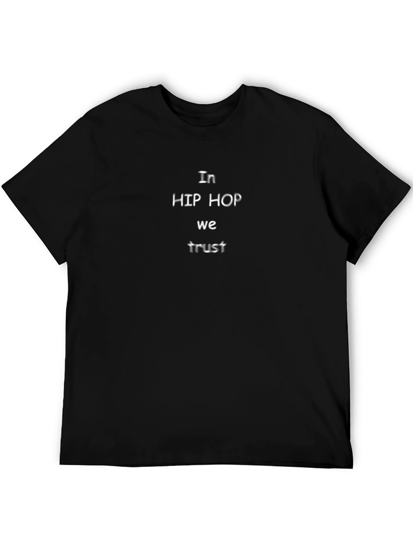 In Hip Hop We Trust Black T-Shirt