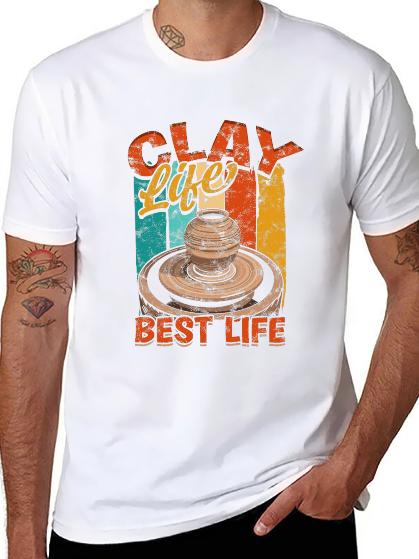 Clay Life Best Life T-Shirt Pottery Lover Gift Tee