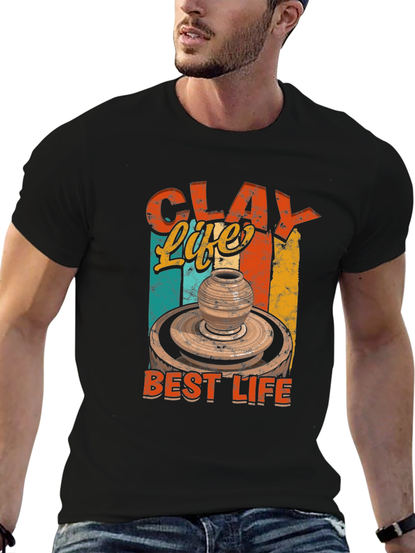 Clay Life Best Life T-Shirt Pottery Lover Gift Tee