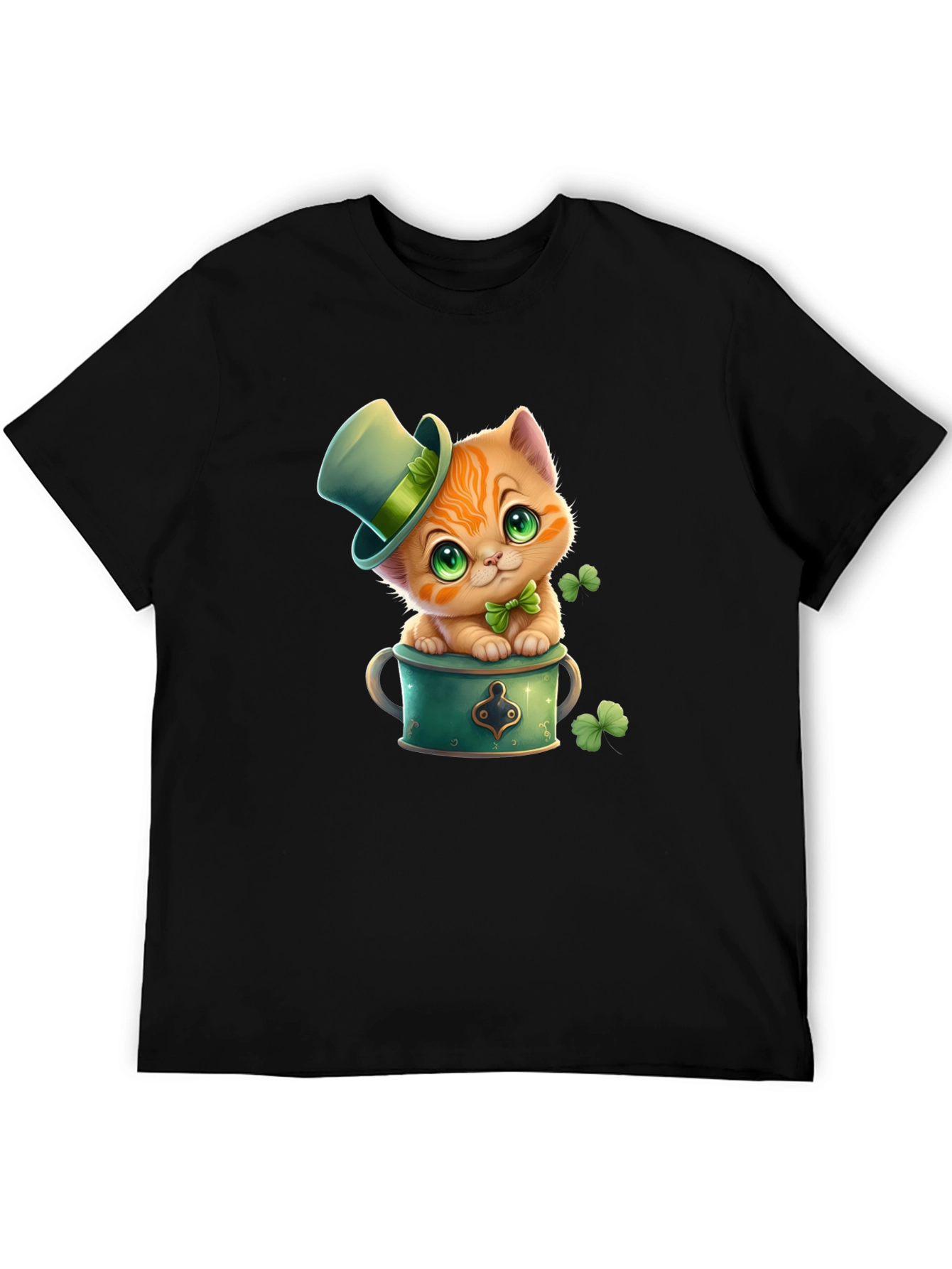 Lucky Cat St. Patricks Day T-Shirt