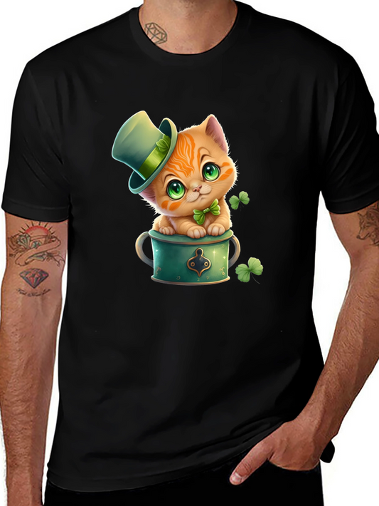 Lucky Cat St. Patricks Day T-Shirt