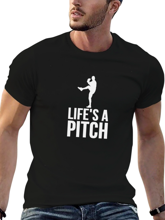 Lifes a Pitch Baseball T-Shirt