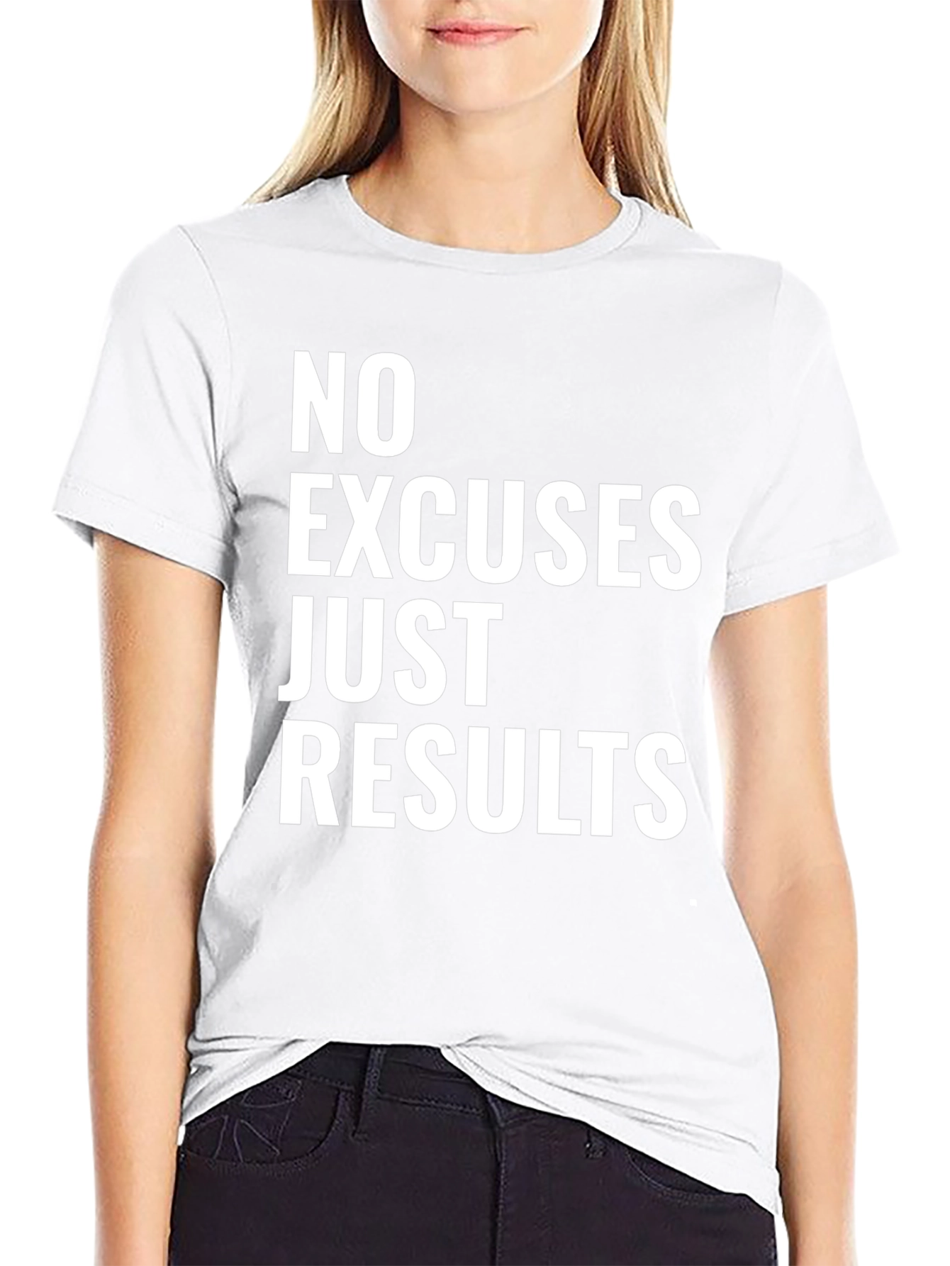No Excuses Just Results Graphic Tee