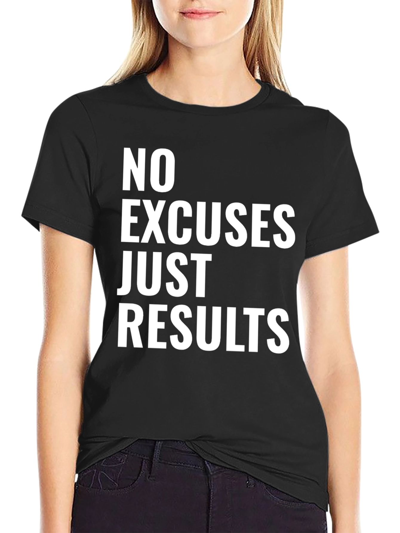 No Excuses Just Results Graphic Tee