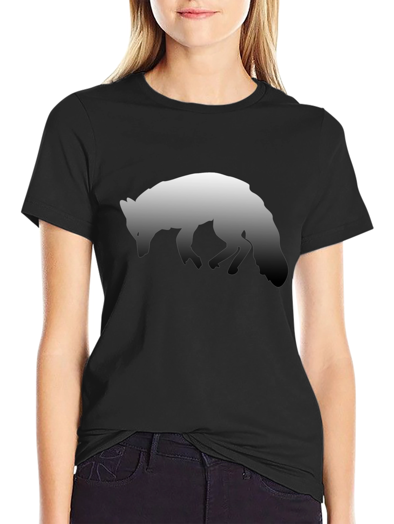 Fox Graphic Black T-Shirt | Soft Cotton Blend