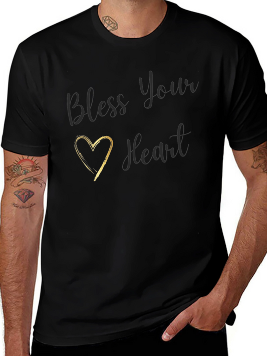 Bless Your Heart Black Graphic Tee