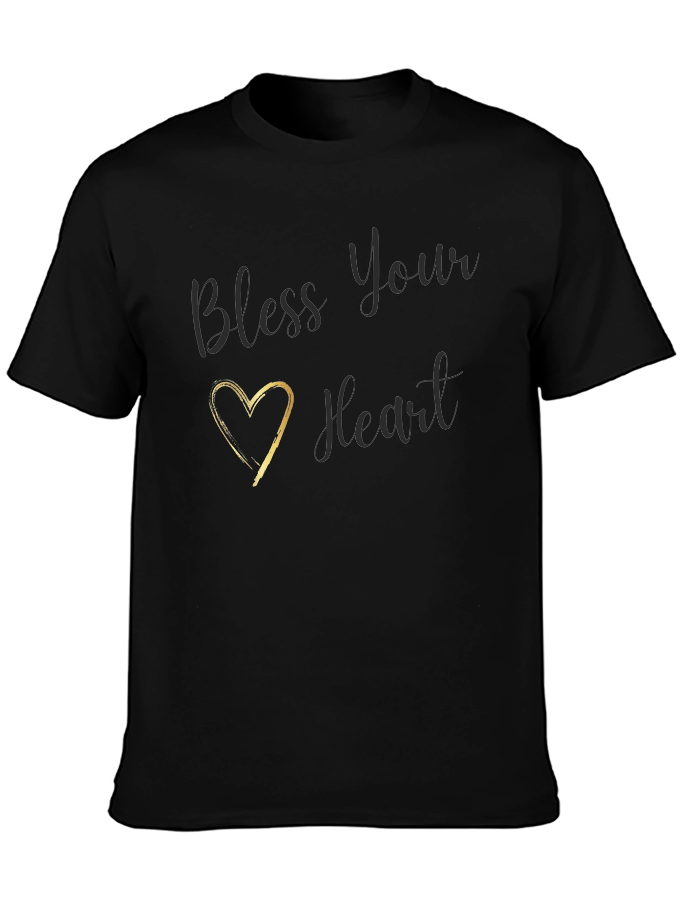 Bless Your Heart Black Graphic Tee