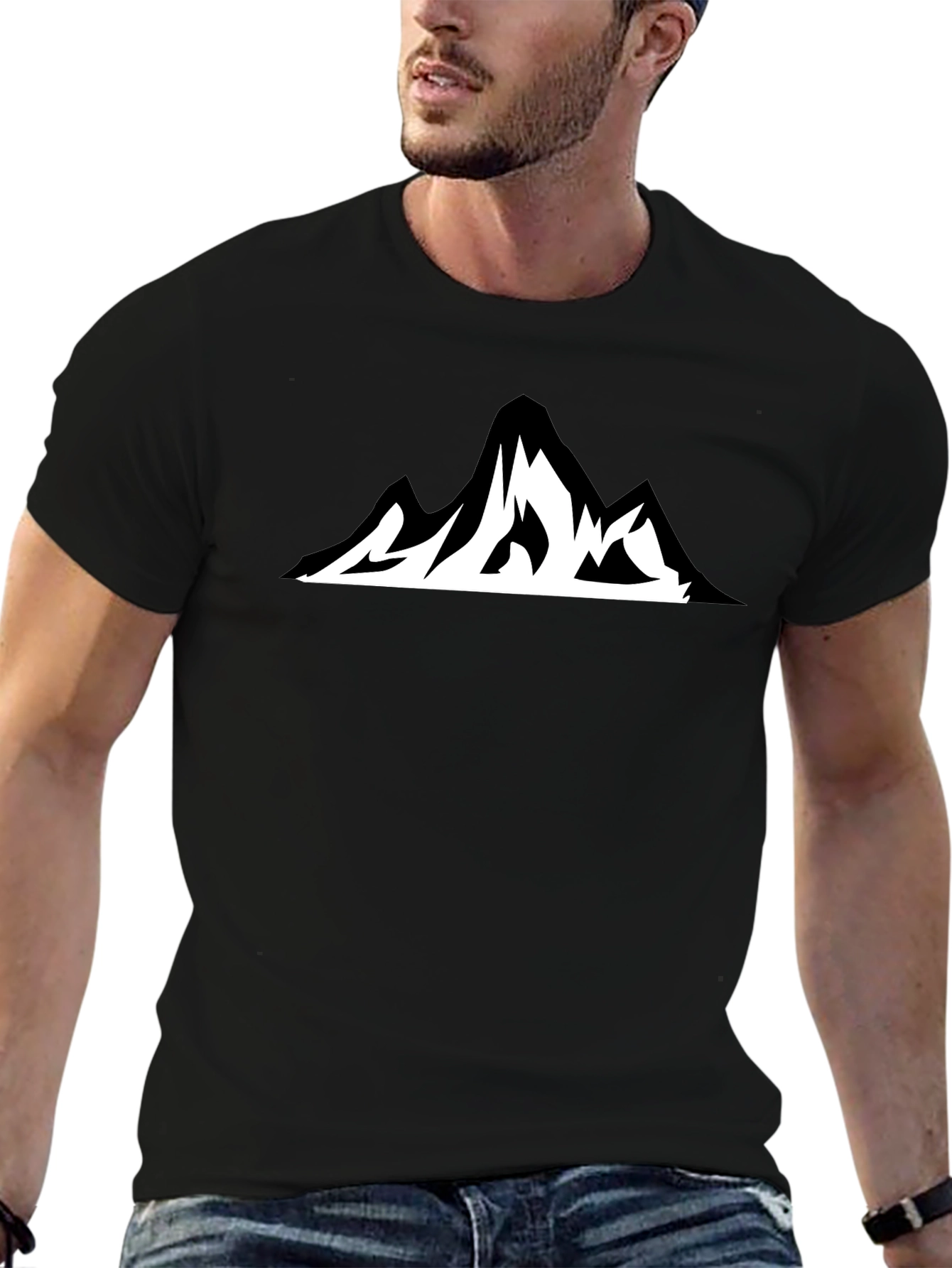 Mountain Graphic T-Shirt - Black