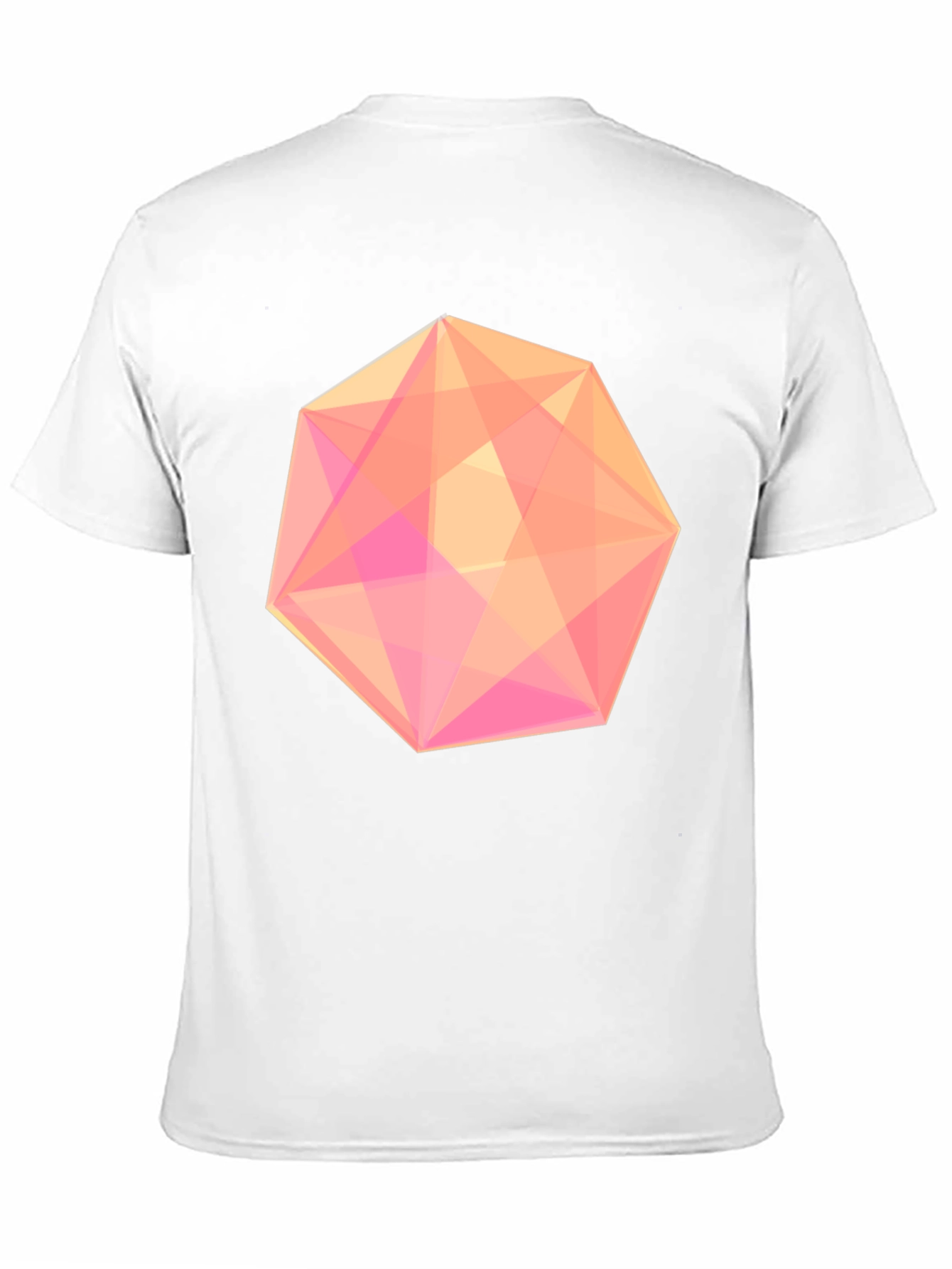 Geometric Icosahedron Graphic Tee - Modern Minimalist