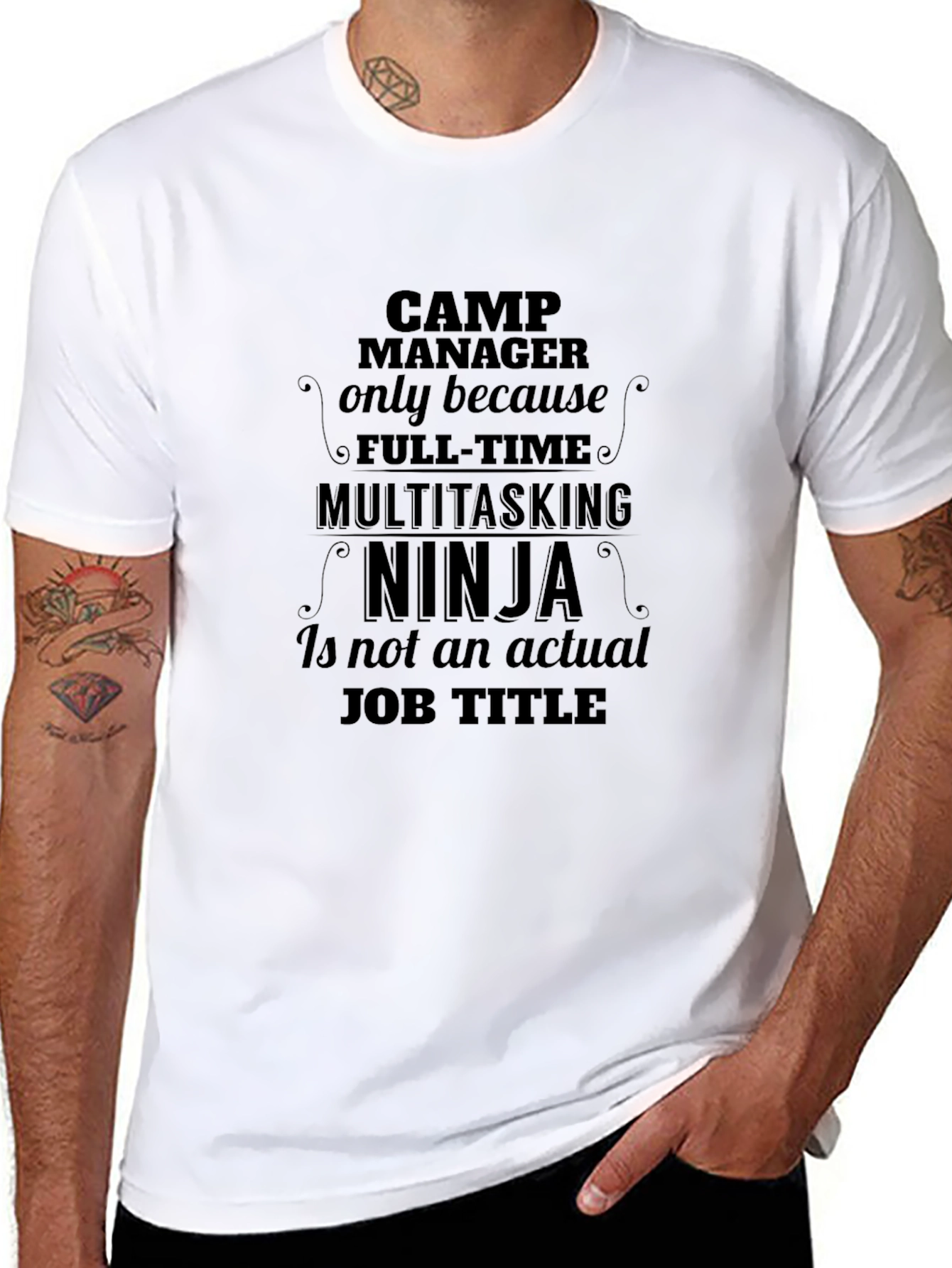 Camp Manager Multitasking Ninja T-Shirt
