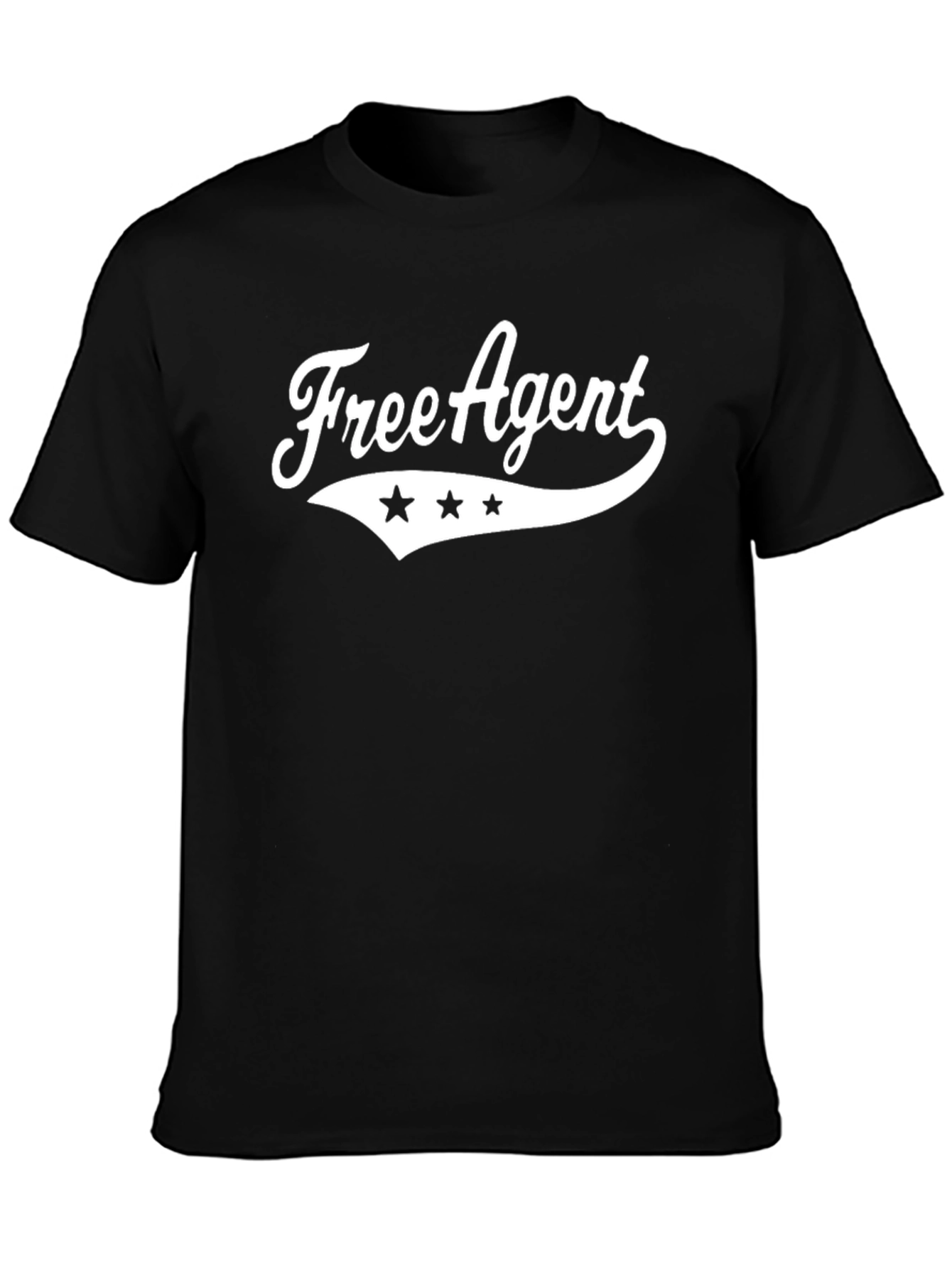 Free Agent Black T-Shirt with Graphic