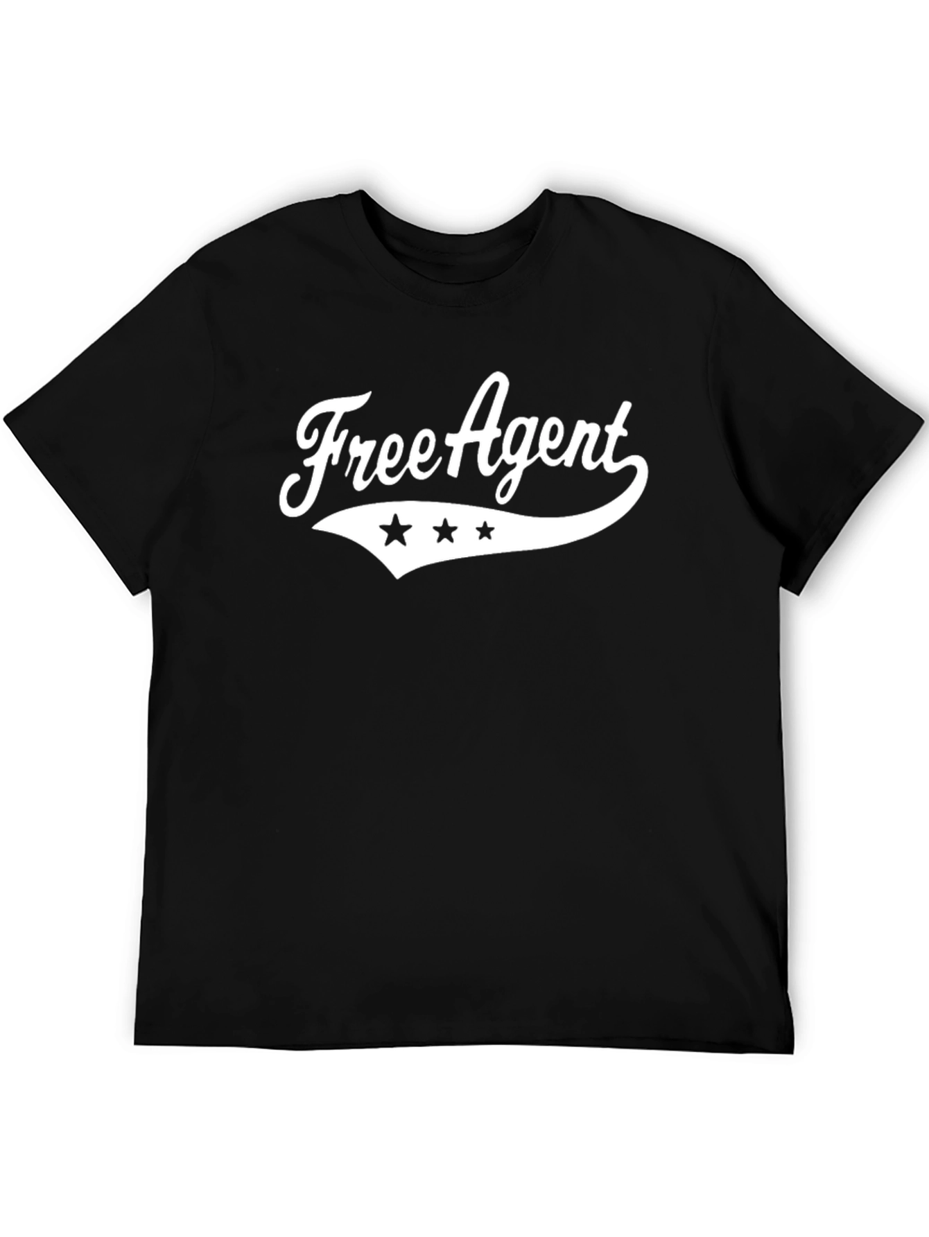 Free Agent Black T-Shirt with Graphic