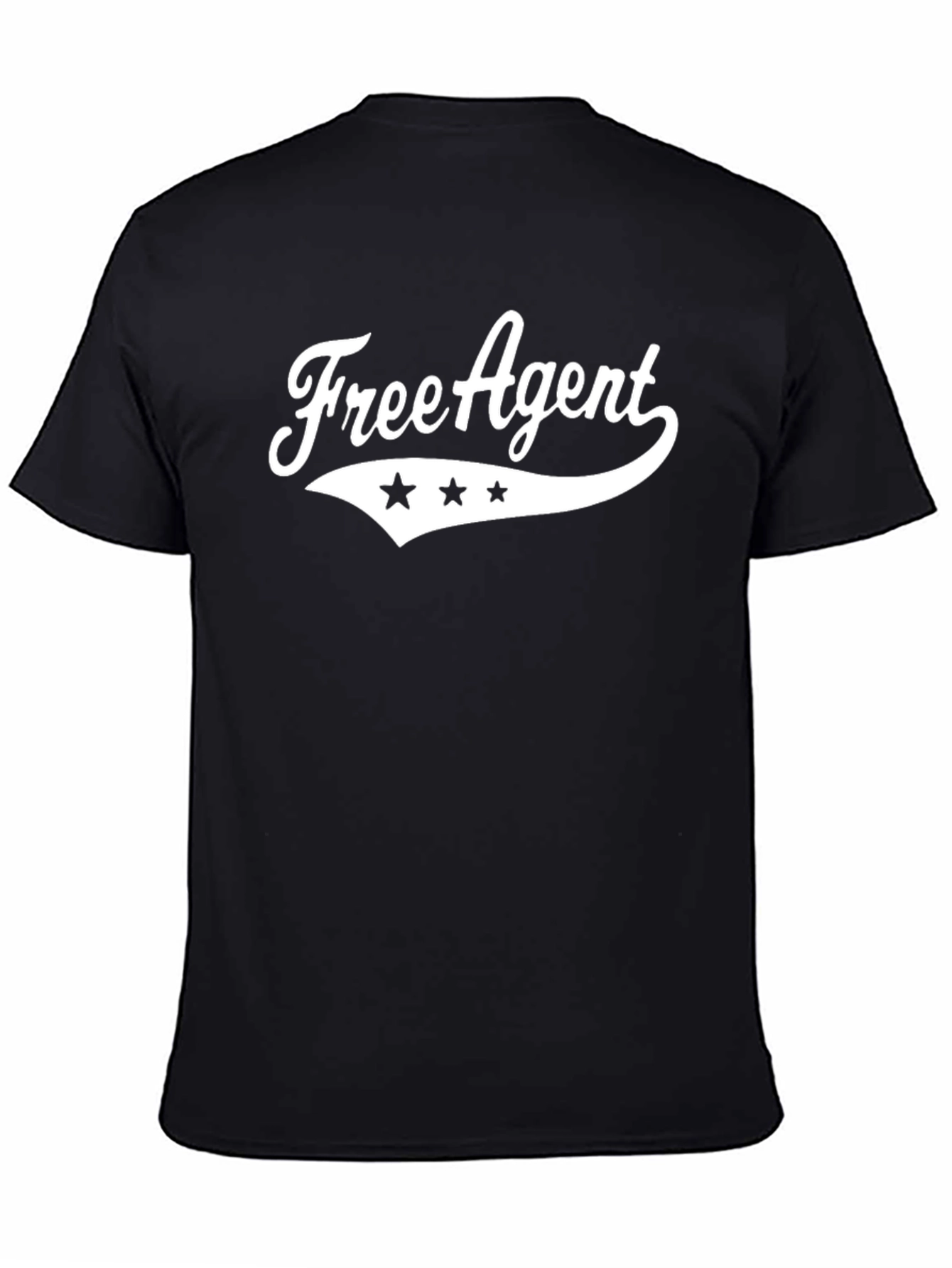 Free Agent Black T-Shirt with Graphic