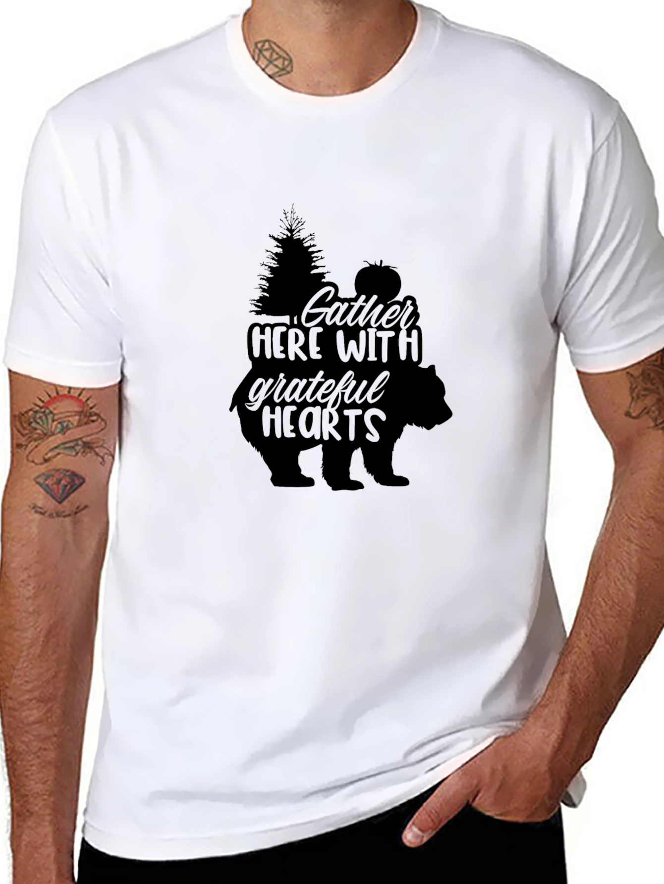 Gather Here With Grateful Hearts Tee
