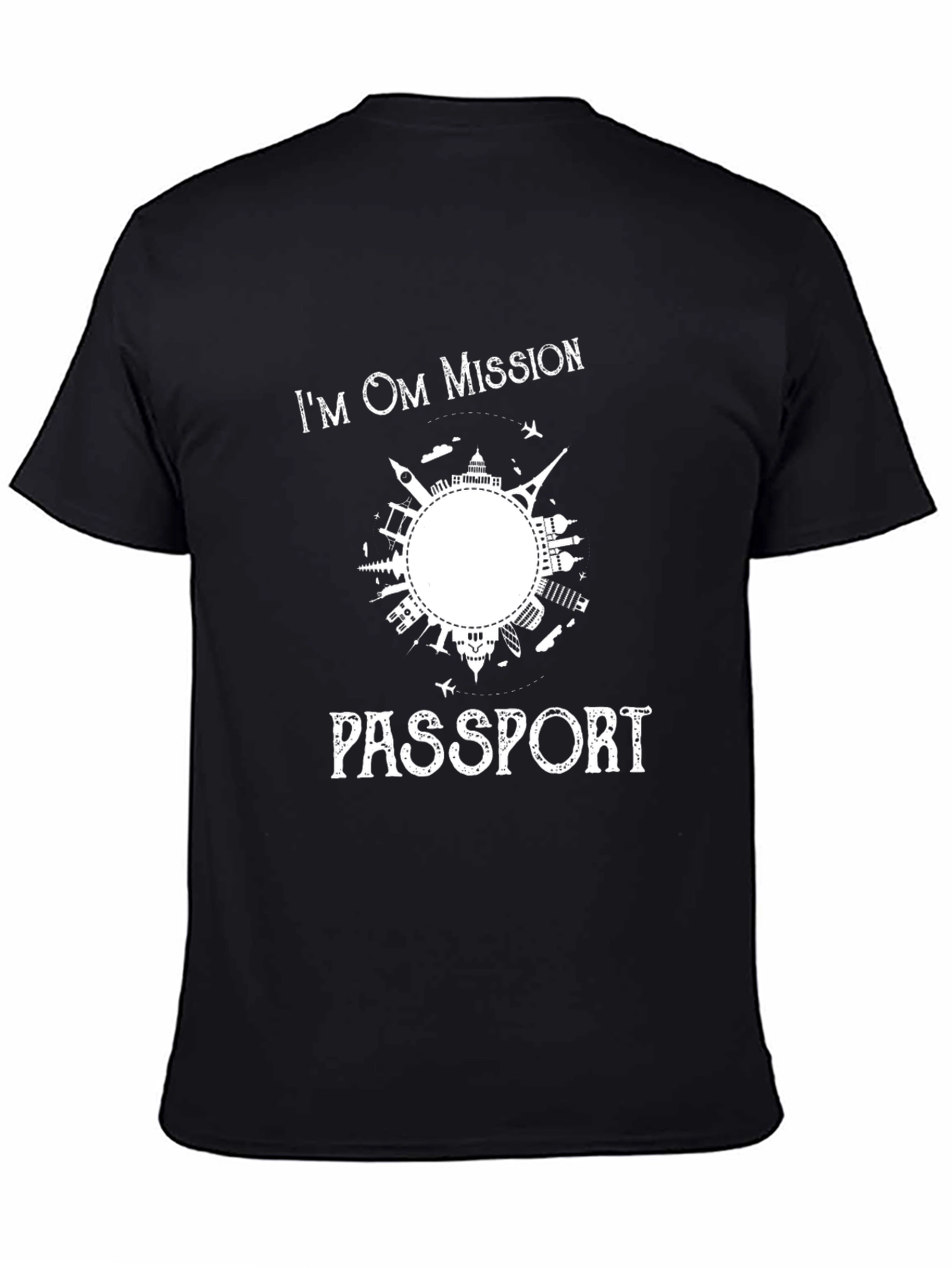 Im OM Mission Passport Graphic T-Shirt - Black
